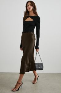 ANYA SKIRT - DARK MOSS sold by Rails