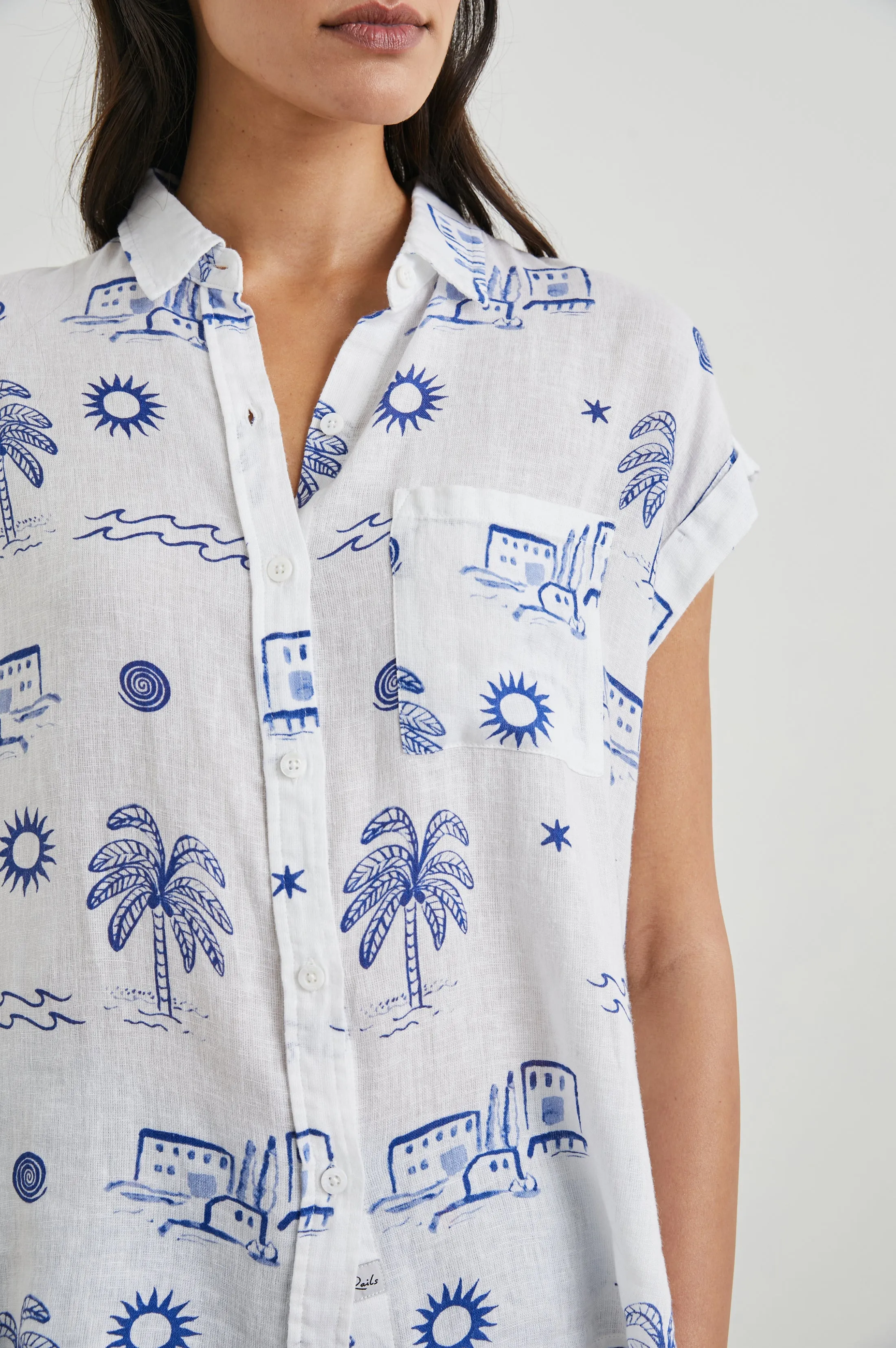 WHITNEY SHIRT - MYKONOS sold by Rails product image thumbnail 2