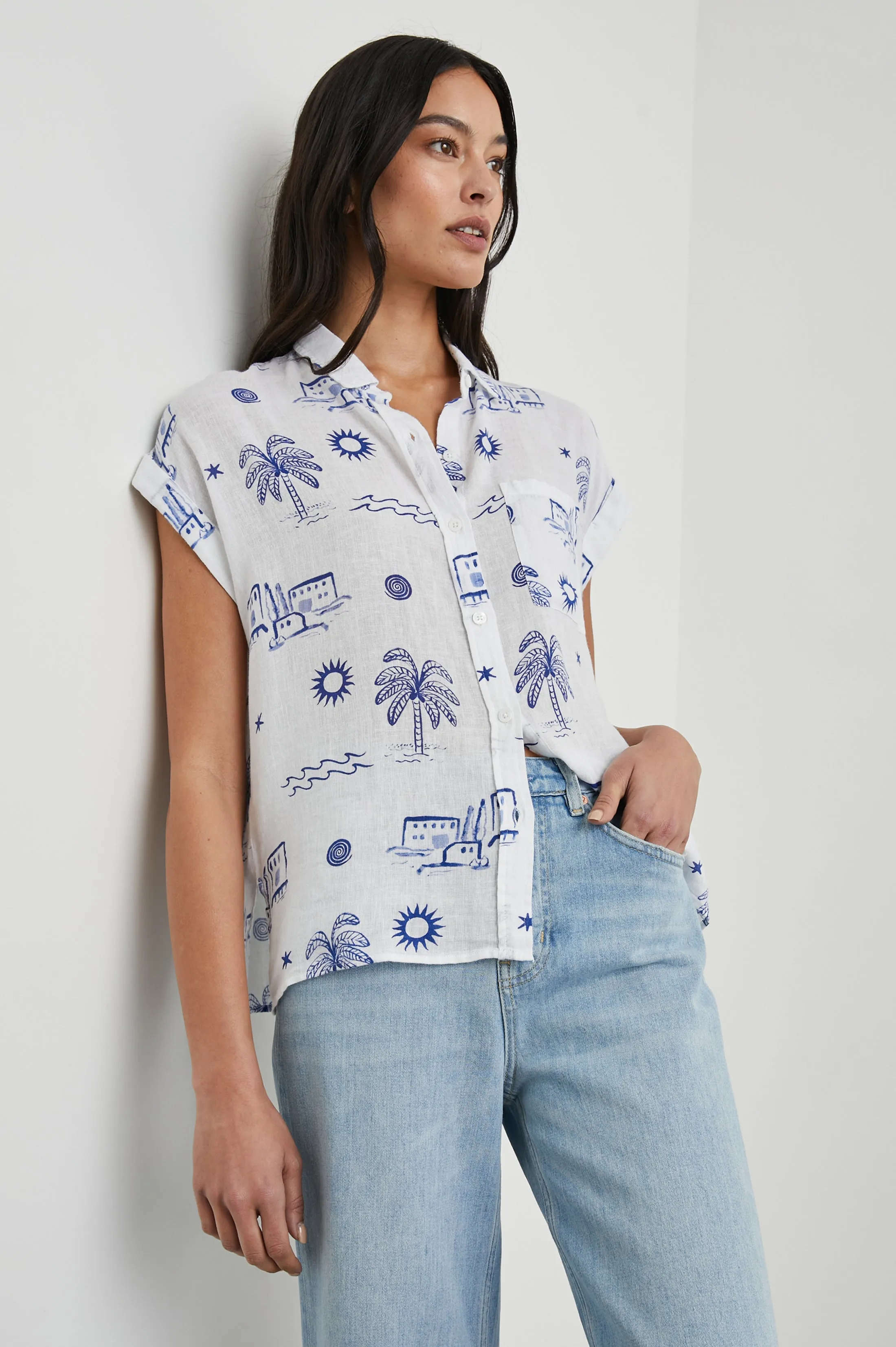 WHITNEY SHIRT - MYKONOS sold by Rails product image thumbnail 4