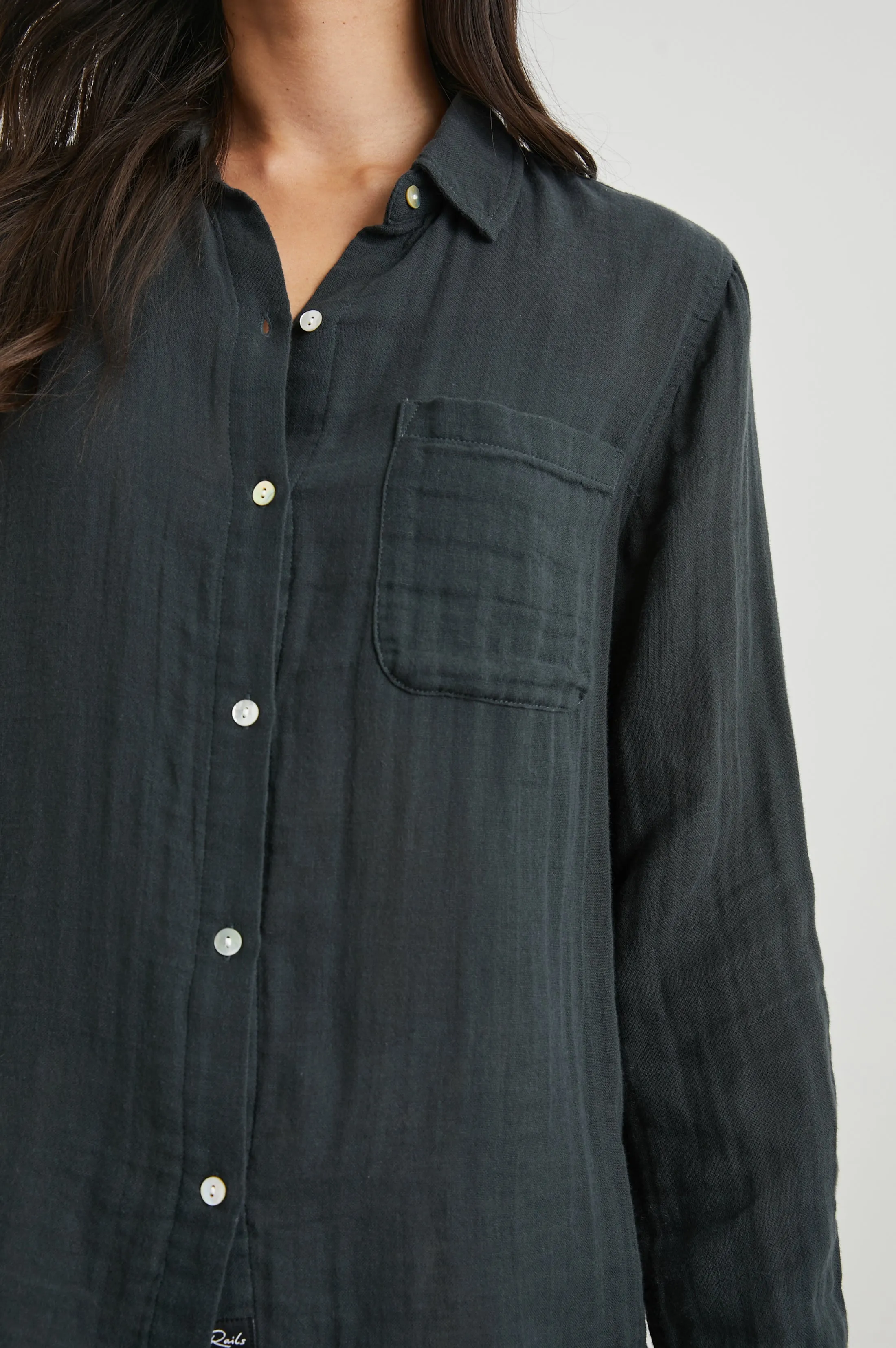 ELLIS SHIRT - WASHED BLACK sold by Rails product image thumbnail 2