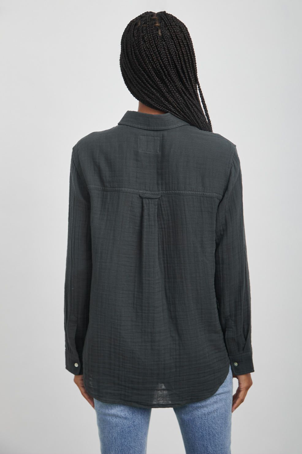 ELLIS SHIRT - WASHED BLACK sold by Rails product image thumbnail 4