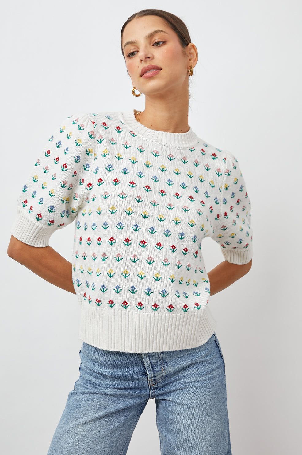 MARIE SWEATER - ALPINE FLORAL sold by Rails