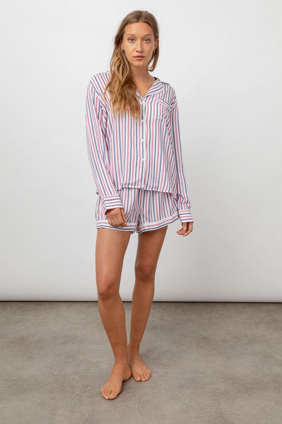 KELLEN PAJAMA SET - CANDY MULTI STRIPE sold by Rails product image thumbnail 3
