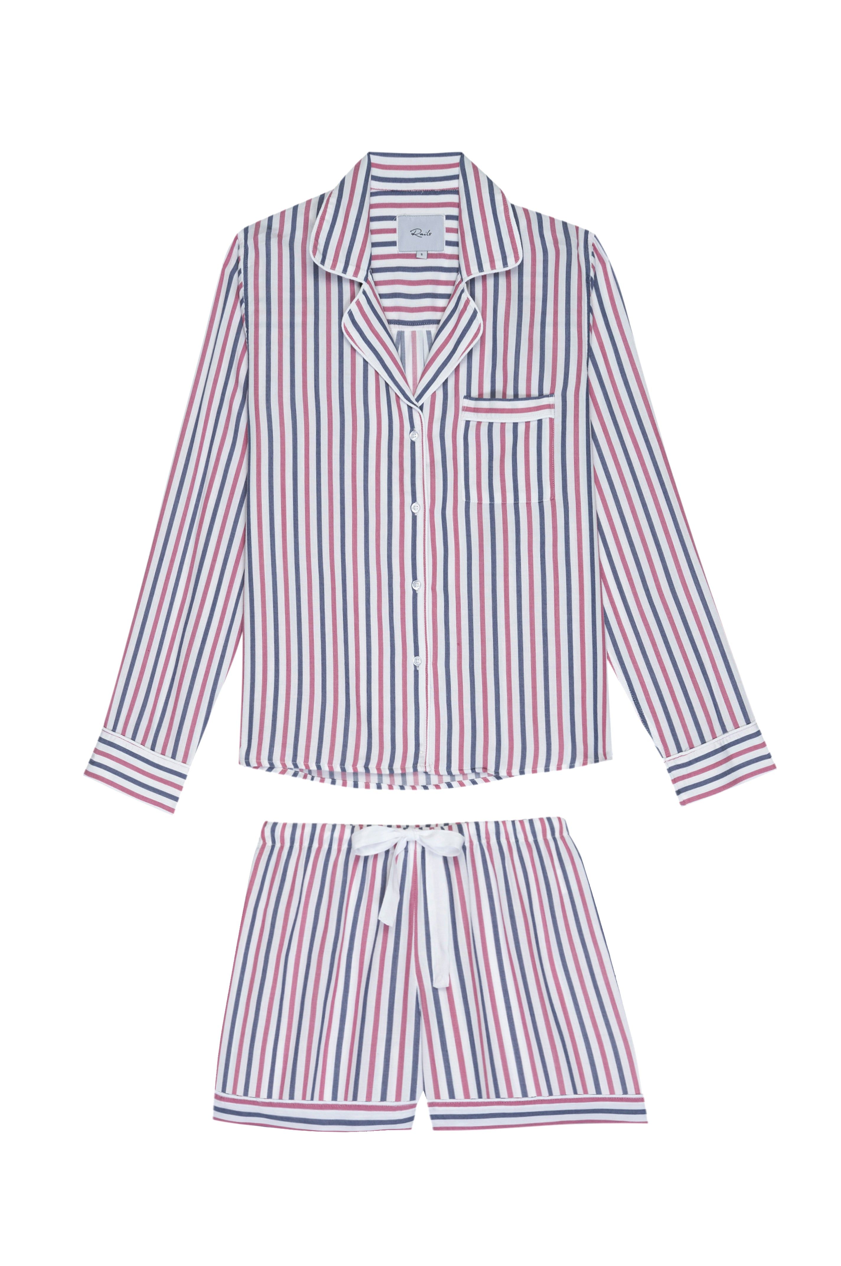 KELLEN PAJAMA SET - CANDY MULTI STRIPE sold by Rails product image thumbnail 5