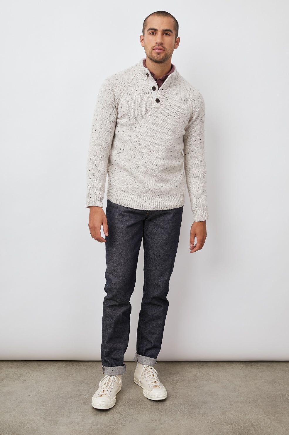 HARDING SWEATER - NATURAL NEP sold by Rails product image thumbnail 3