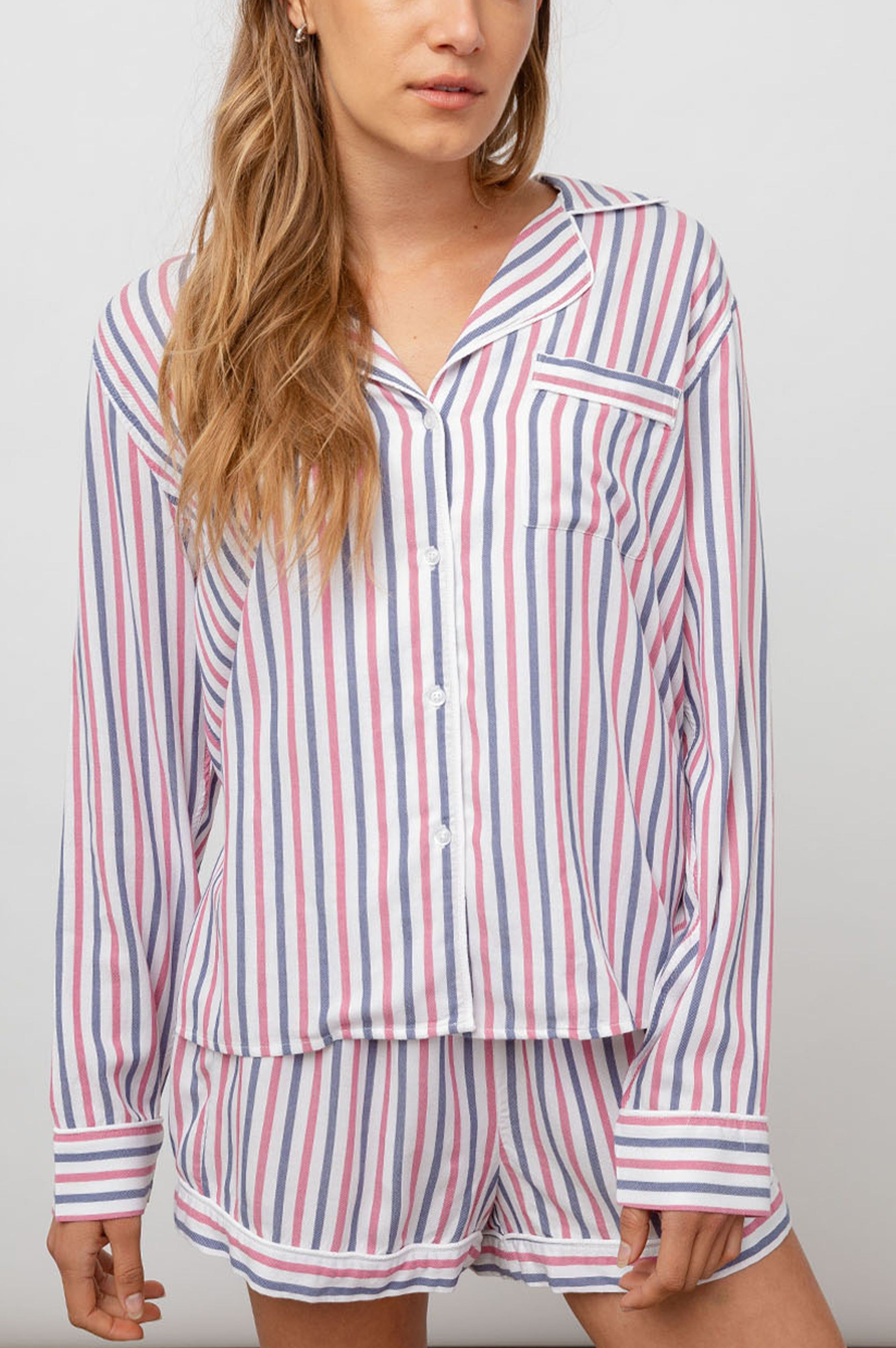 KELLEN PAJAMA SET - CANDY MULTI STRIPE sold by Rails product image thumbnail 4