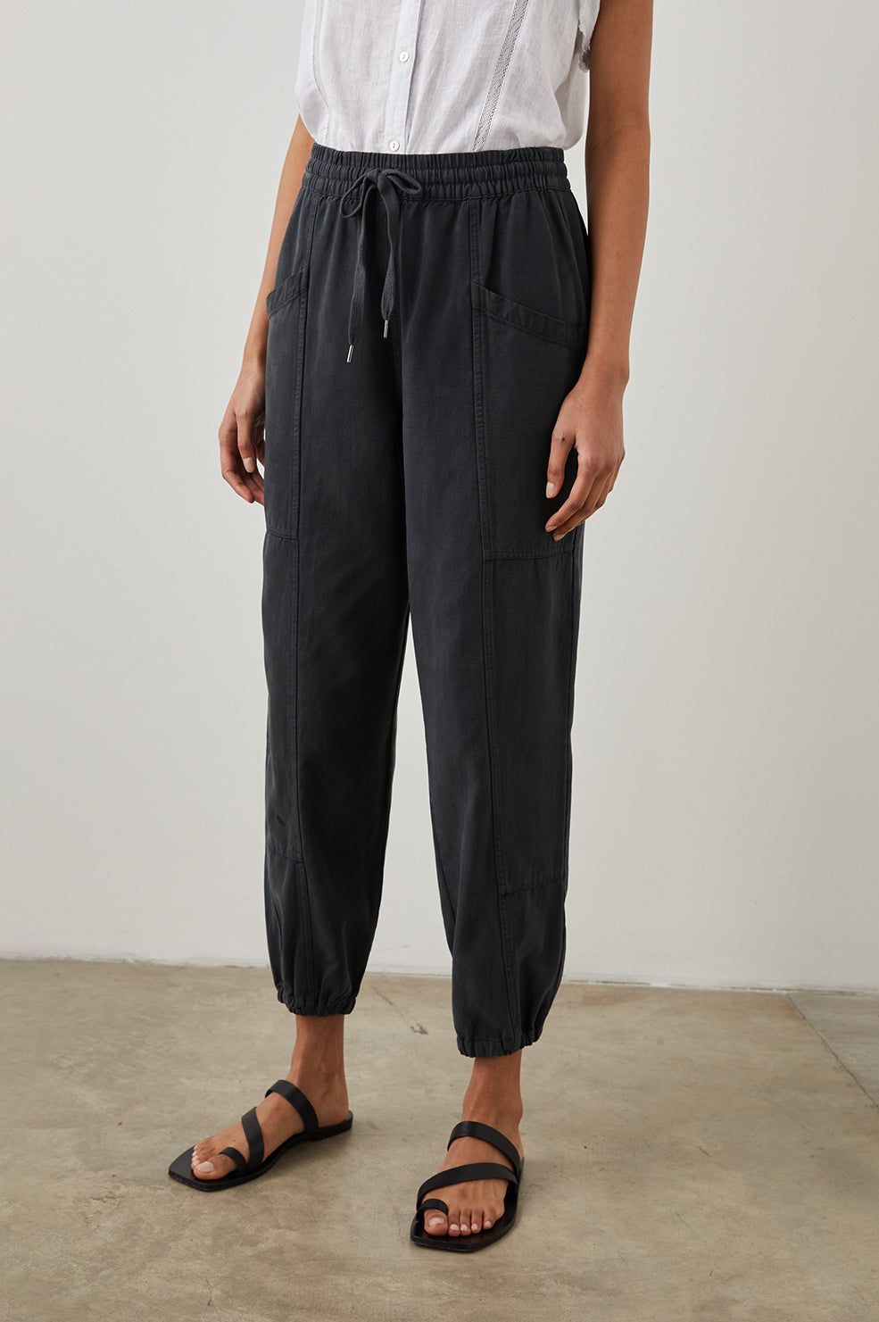 HAVEN PANT - WASHED BLACK sold by Rails