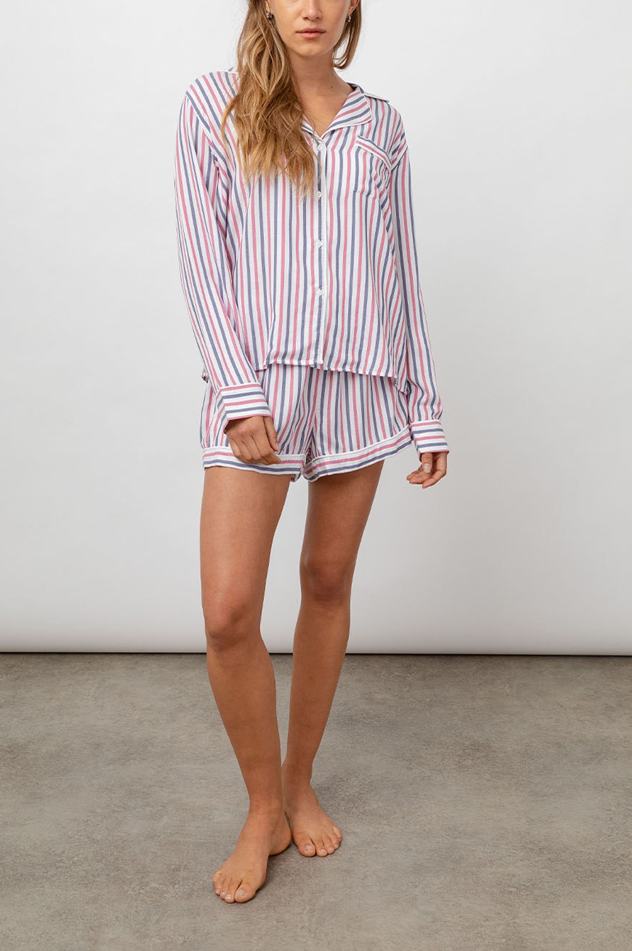 KELLEN PAJAMA SET - CANDY MULTI STRIPE sold by Rails product image thumbnail 3