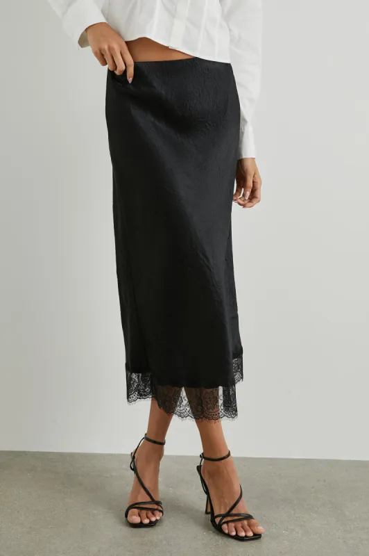 EBONY SKIRT - BLACK sold by Rails