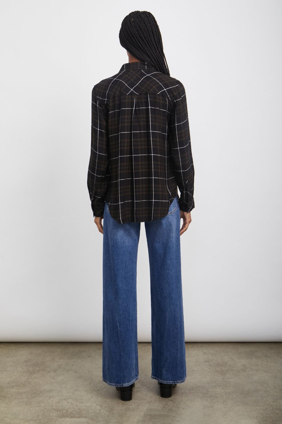 HUNTER SHIRT - OLIVE CARBON WHITE sold by Rails product image thumbnail 5