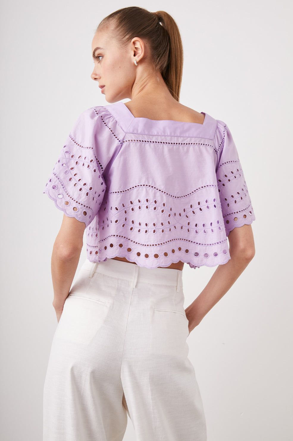 KIT TOP - ORCHID EYELET EMBROIDERY sold by Rails product image thumbnail 7