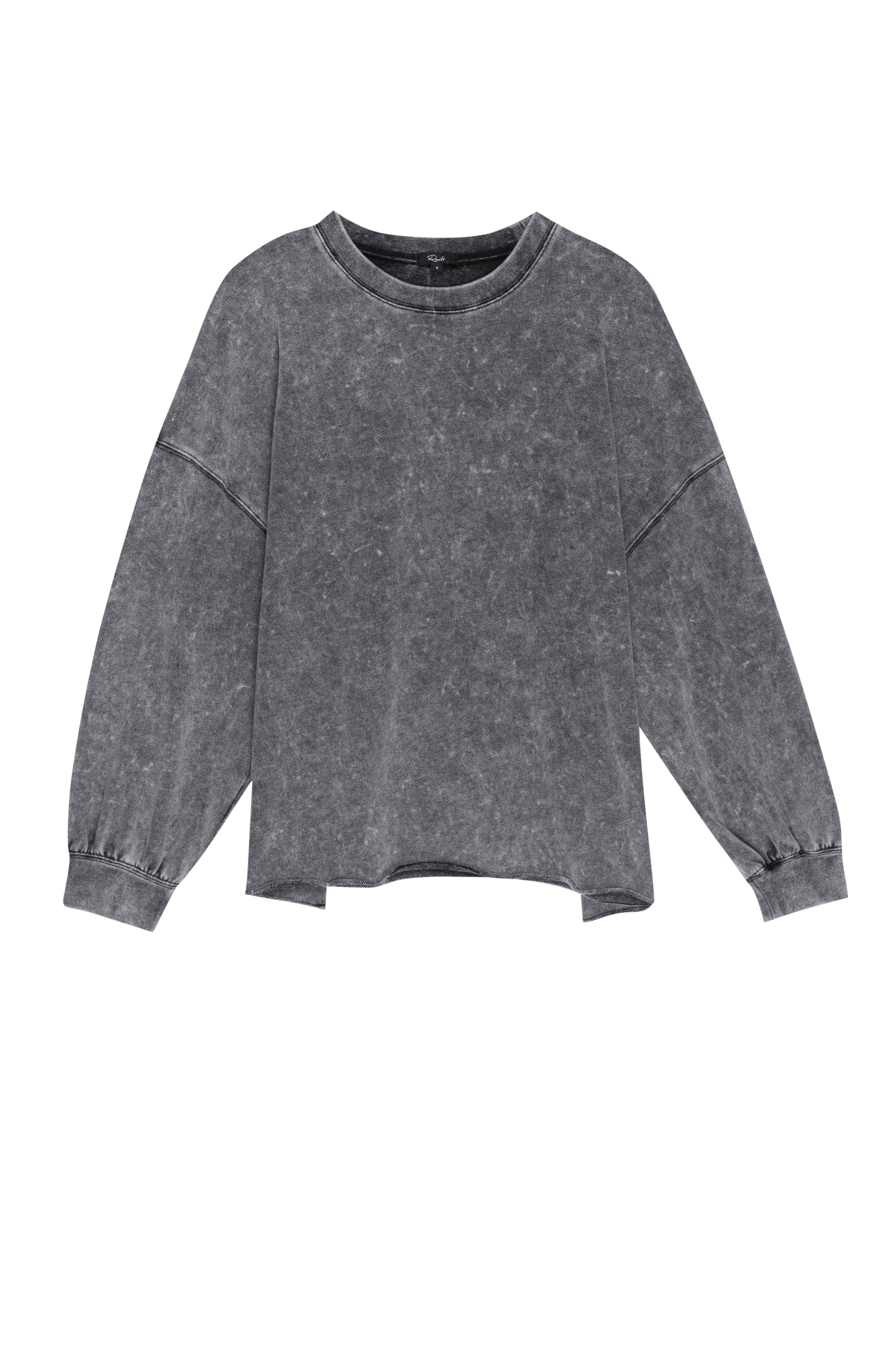 REEVES SWEATSHIRT - BLACK ACID WASH sold by Rails product image thumbnail 5