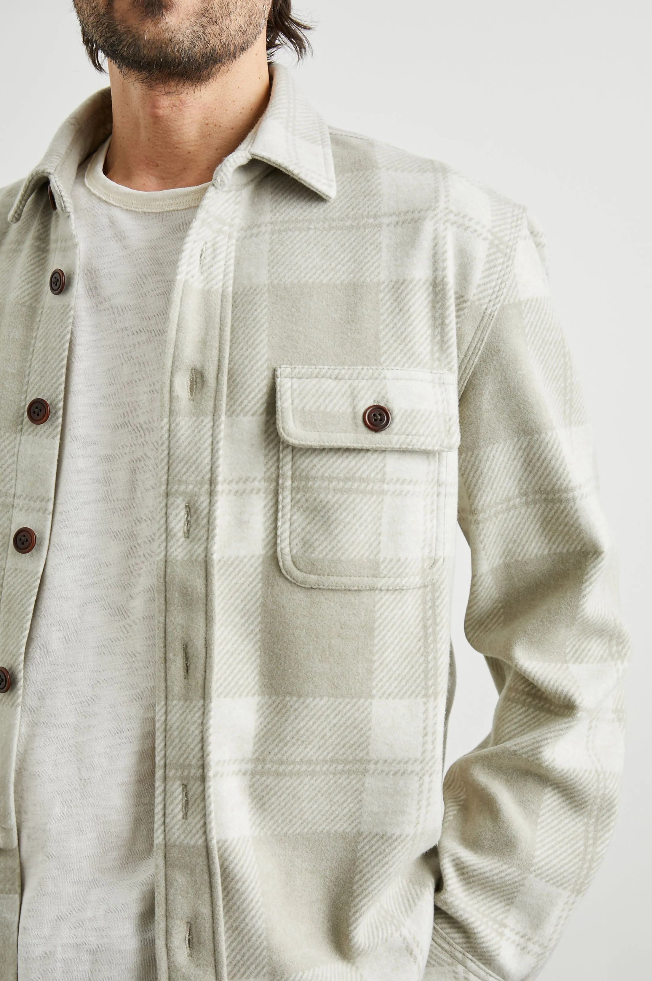 ALDER SHIRT - FAWN CREAM sold by Rails product image thumbnail 2