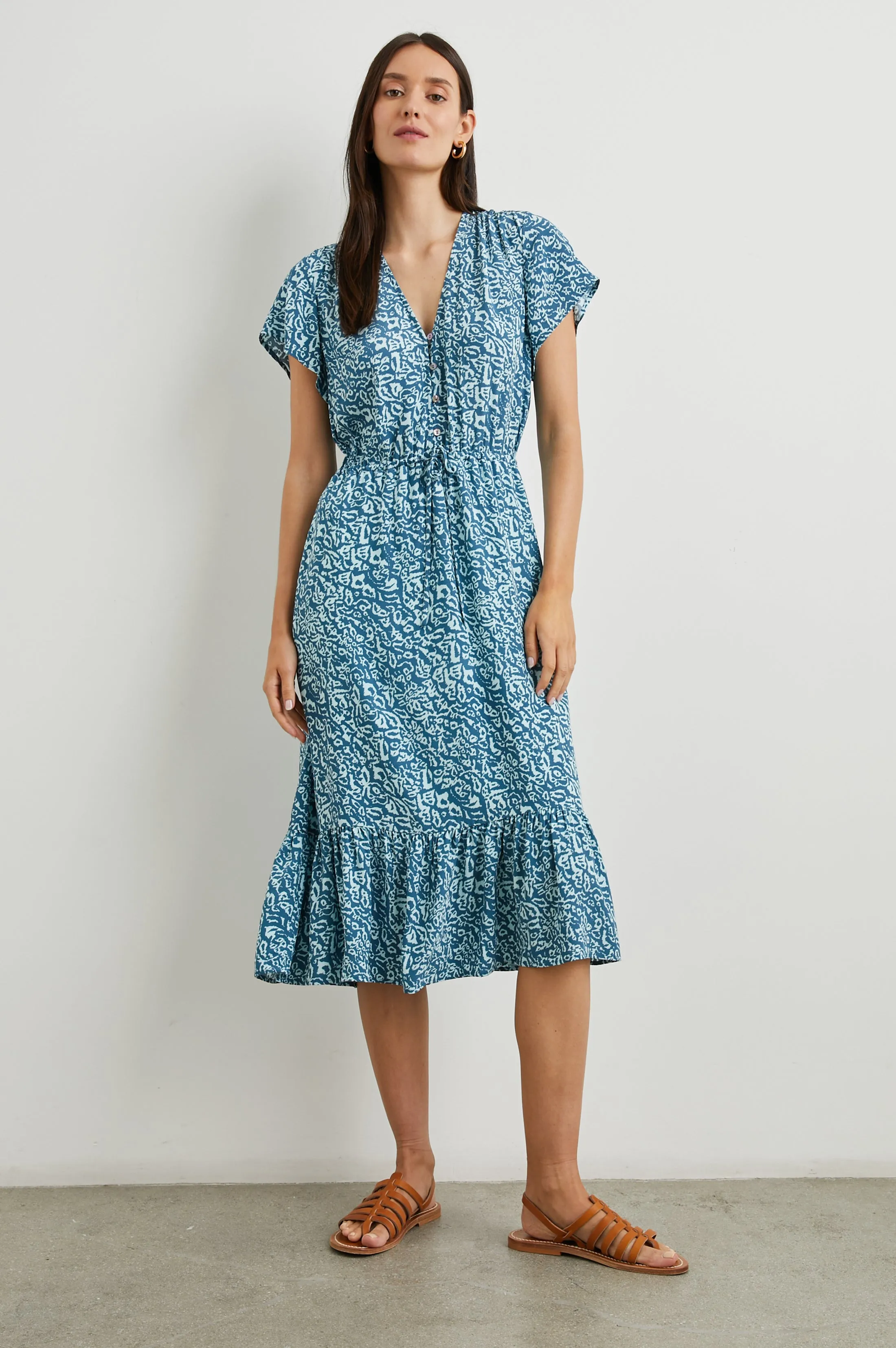 KIKI DRESS - BLUE HAVANA sold by Rails