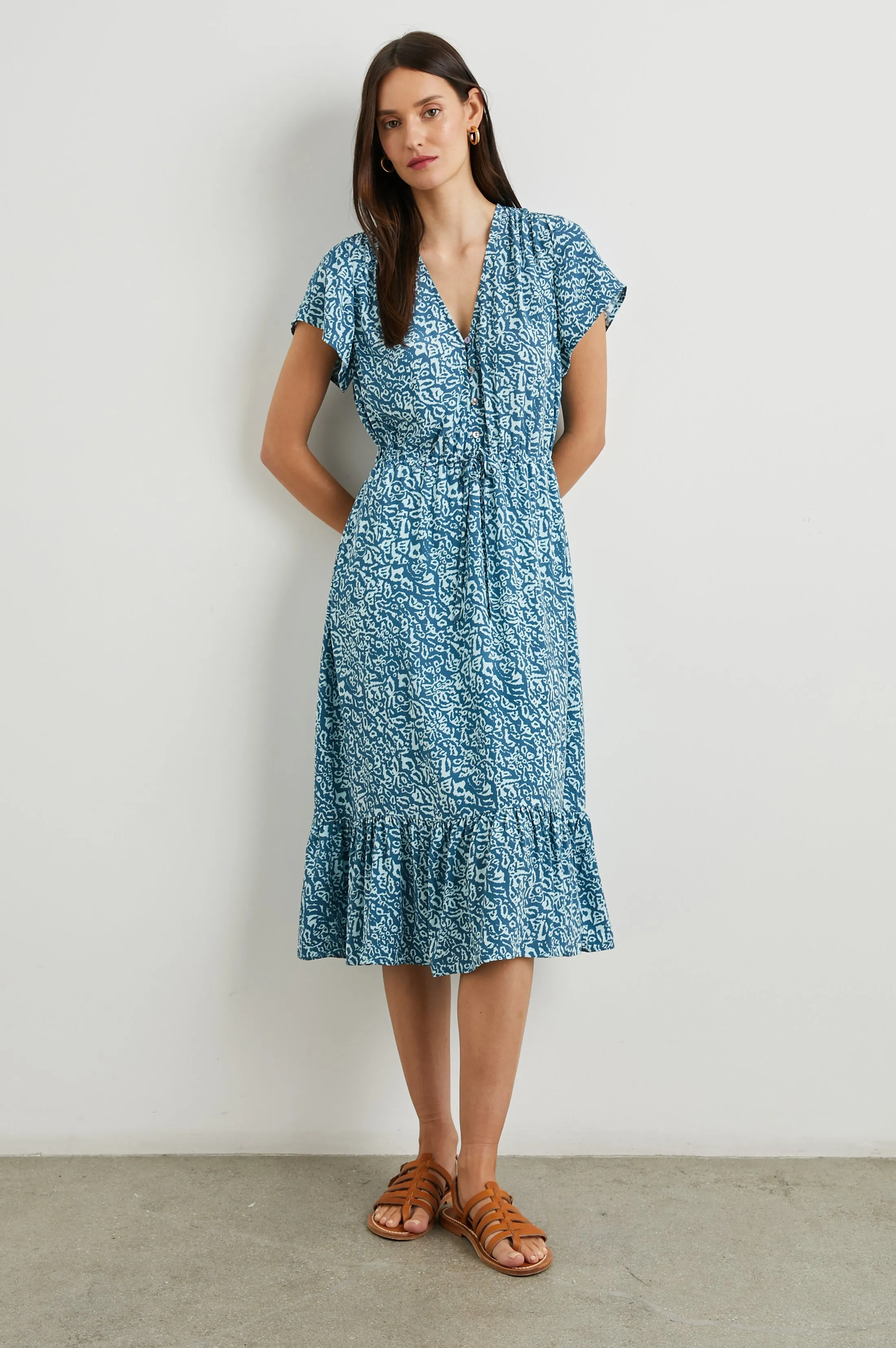 KIKI DRESS - BLUE HAVANA sold by Rails product image thumbnail 3