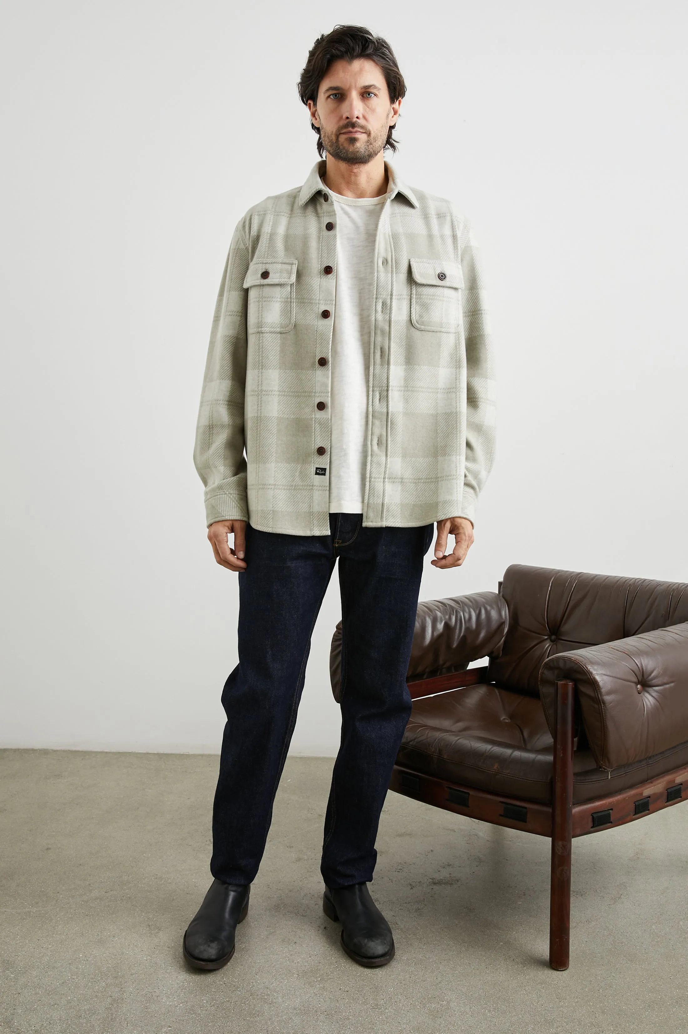 ALDER SHIRT - FAWN CREAM sold by Rails product image thumbnail 5