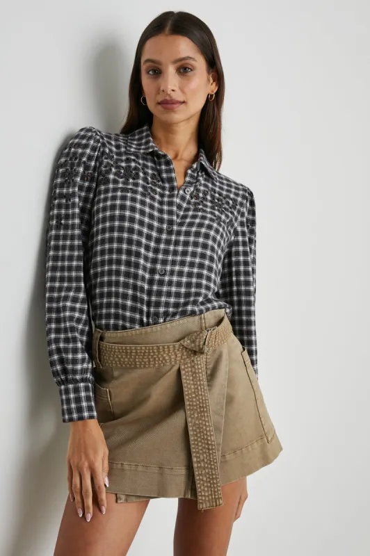 DIXIE SHIRT - SABLE IVORY sold by Rails