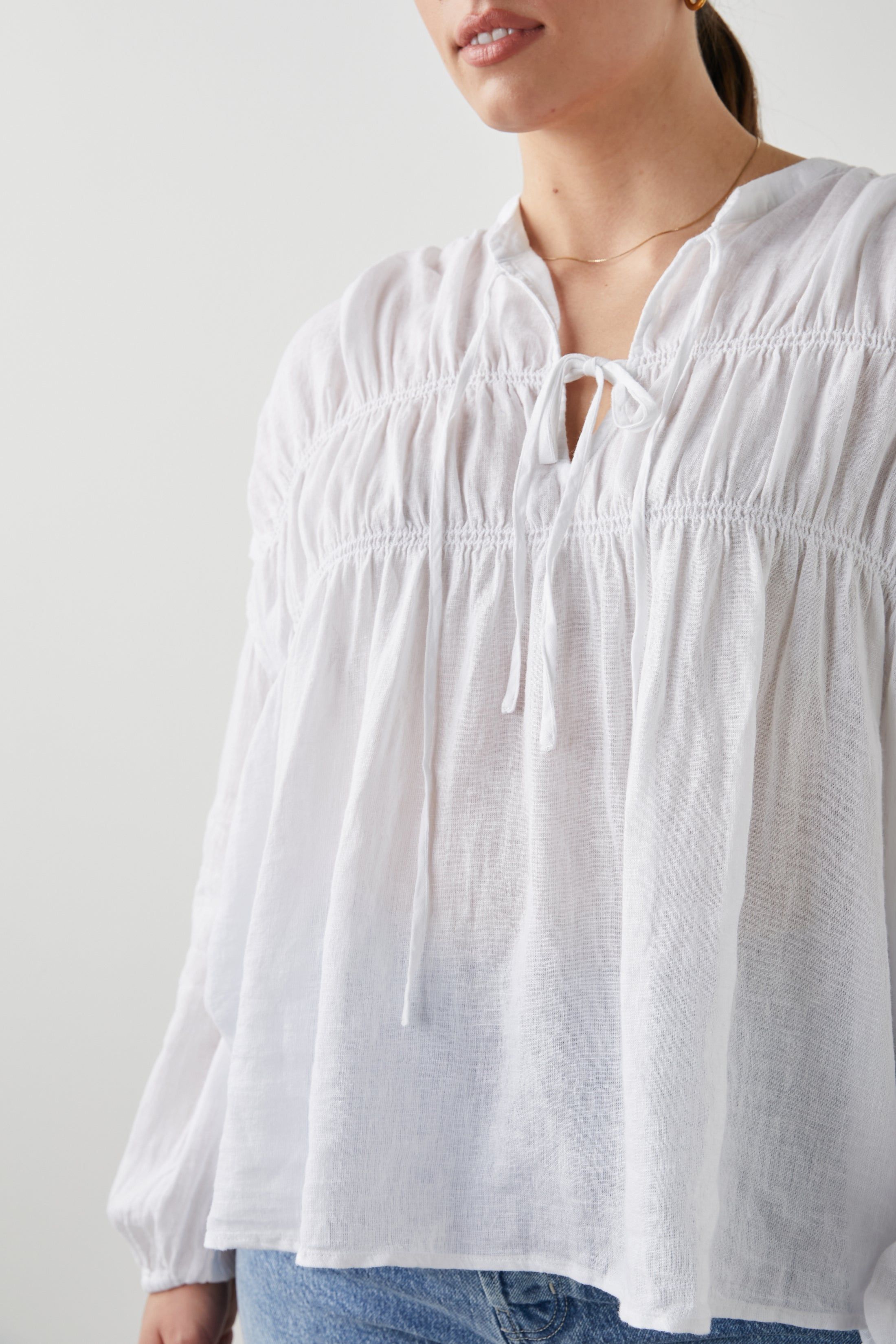 OPHELIA SHIRT - TRUE WHITE sold by Rails product image thumbnail 8