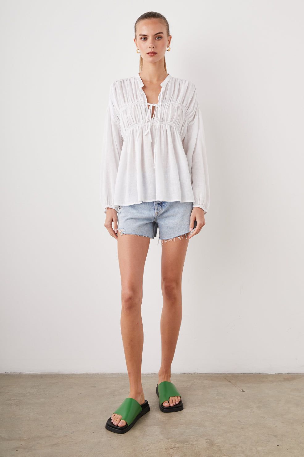OPHELIA SHIRT - TRUE WHITE sold by Rails product image thumbnail 4