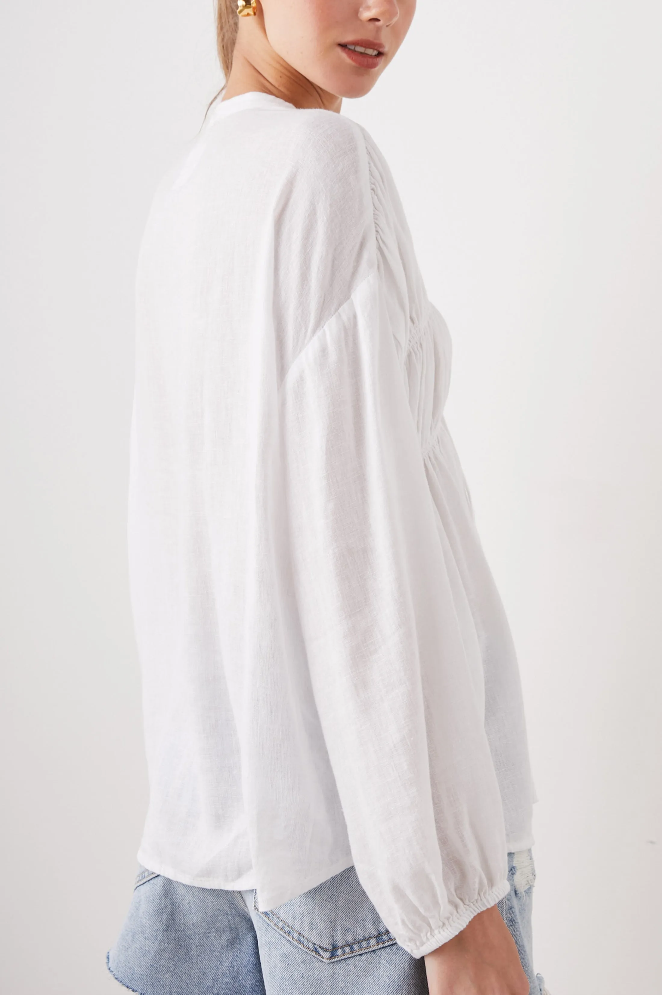 OPHELIA SHIRT - TRUE WHITE sold by Rails product image thumbnail 5