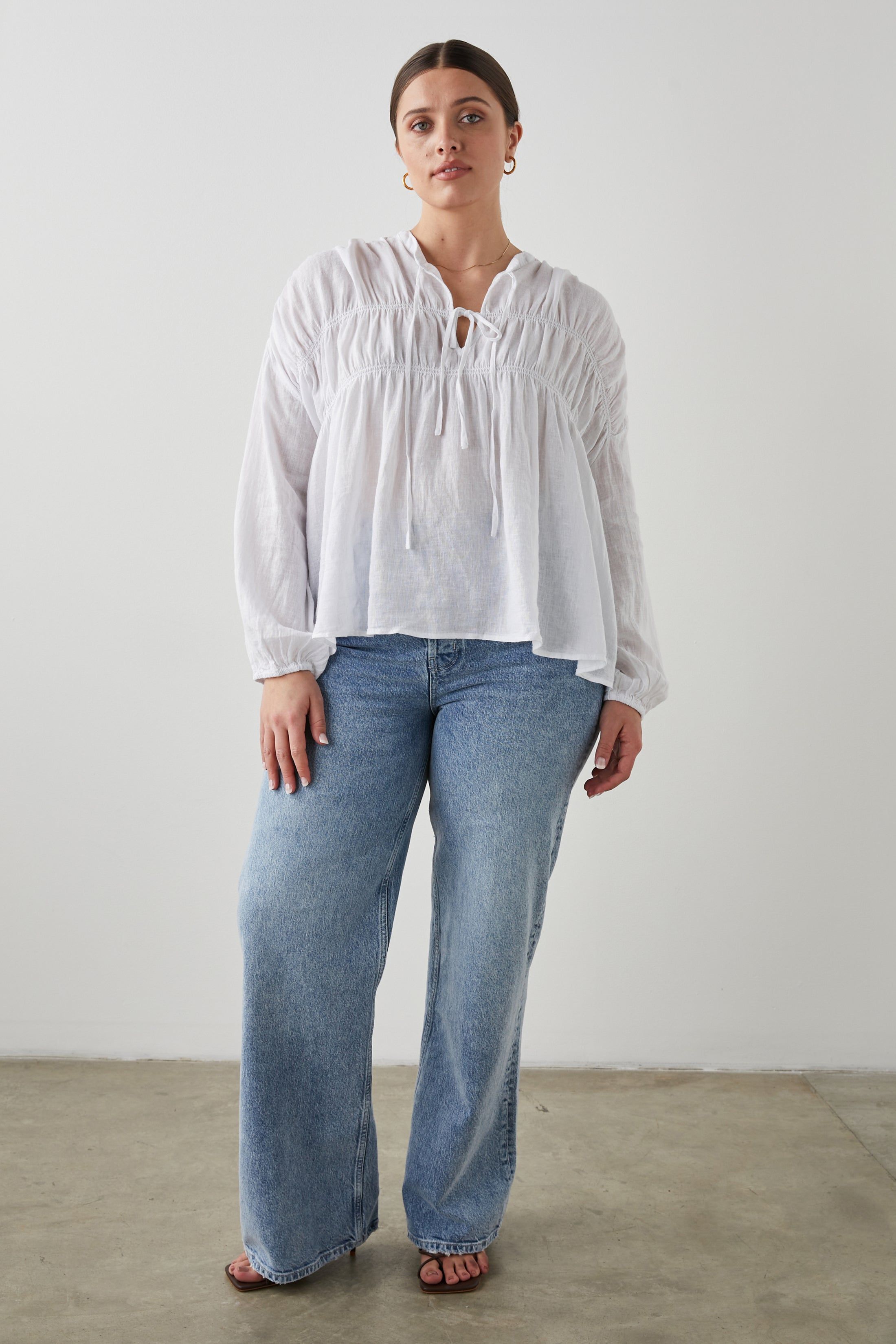 OPHELIA SHIRT - TRUE WHITE sold by Rails product image thumbnail 9