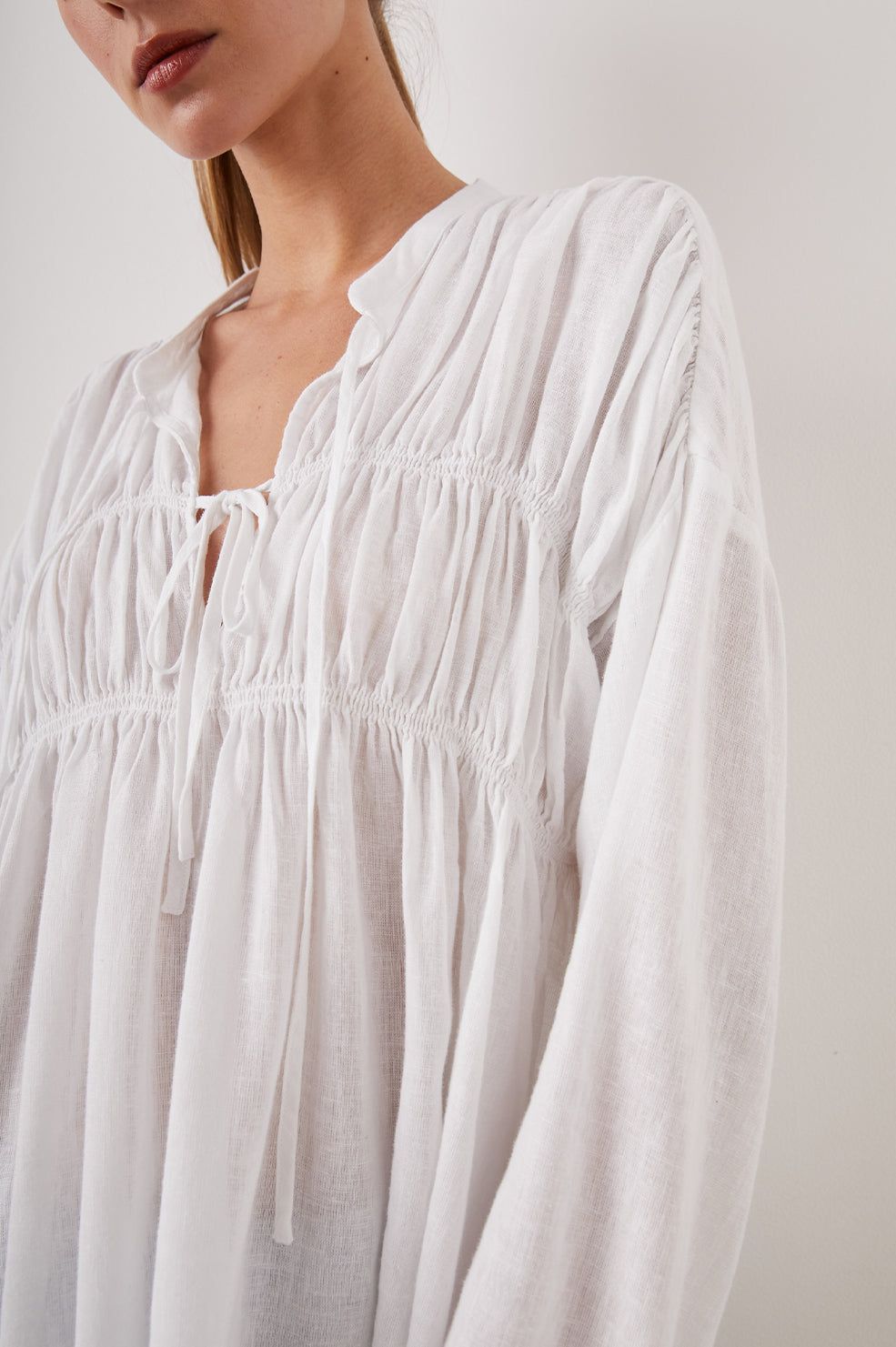 OPHELIA SHIRT - TRUE WHITE sold by Rails product image thumbnail 3