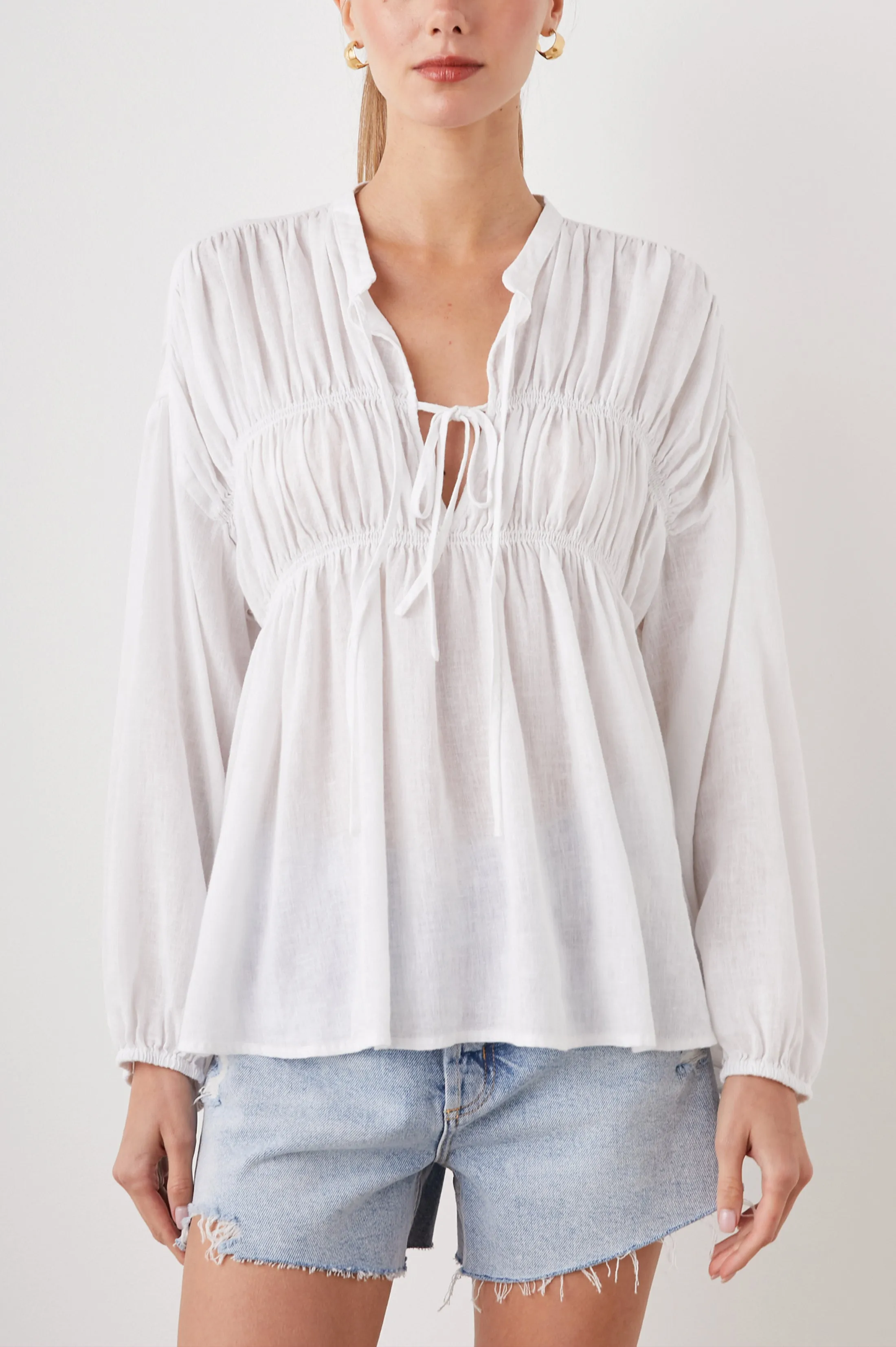 OPHELIA SHIRT - TRUE WHITE sold by Rails