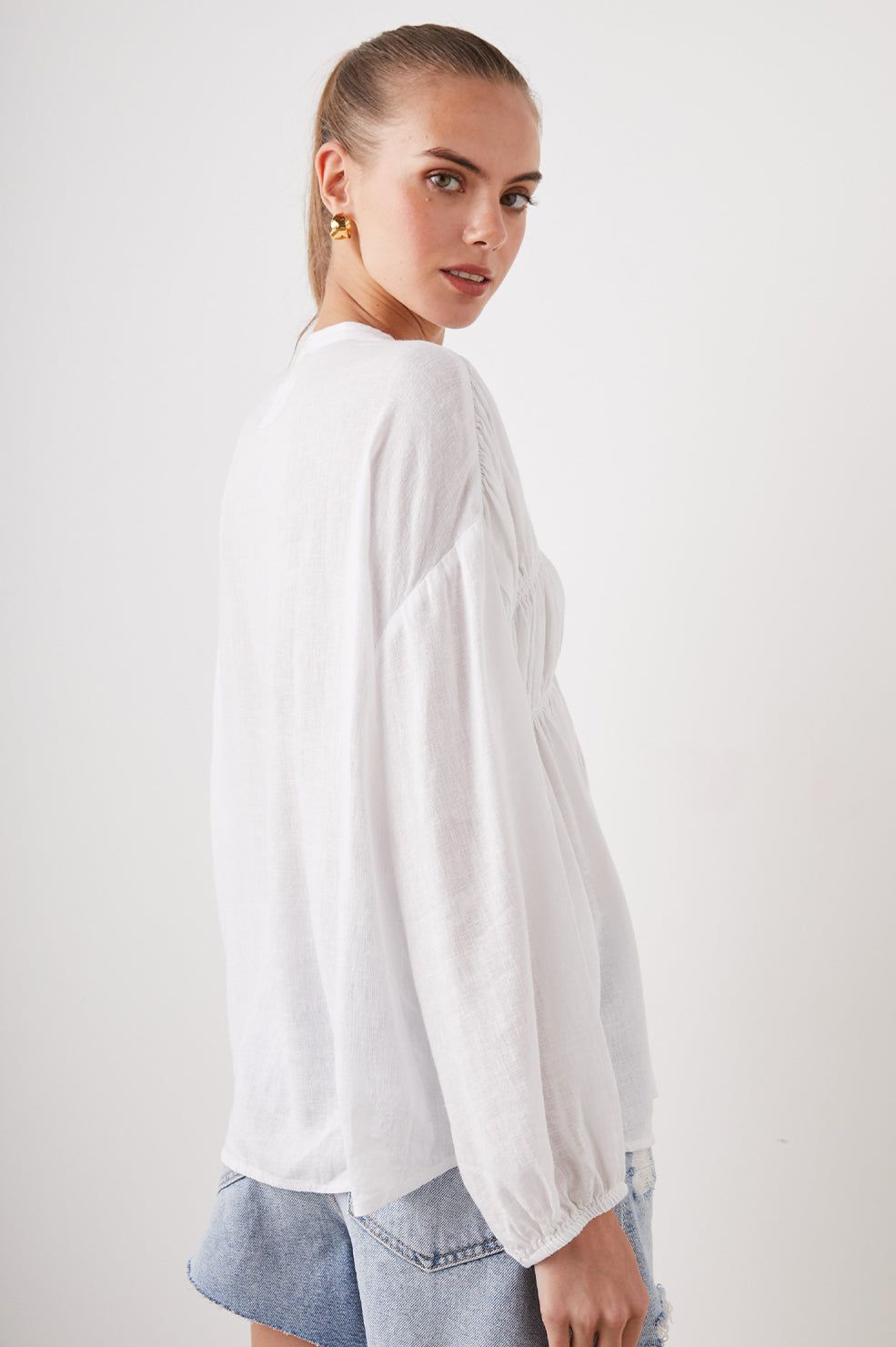 OPHELIA SHIRT - TRUE WHITE sold by Rails product image thumbnail 6
