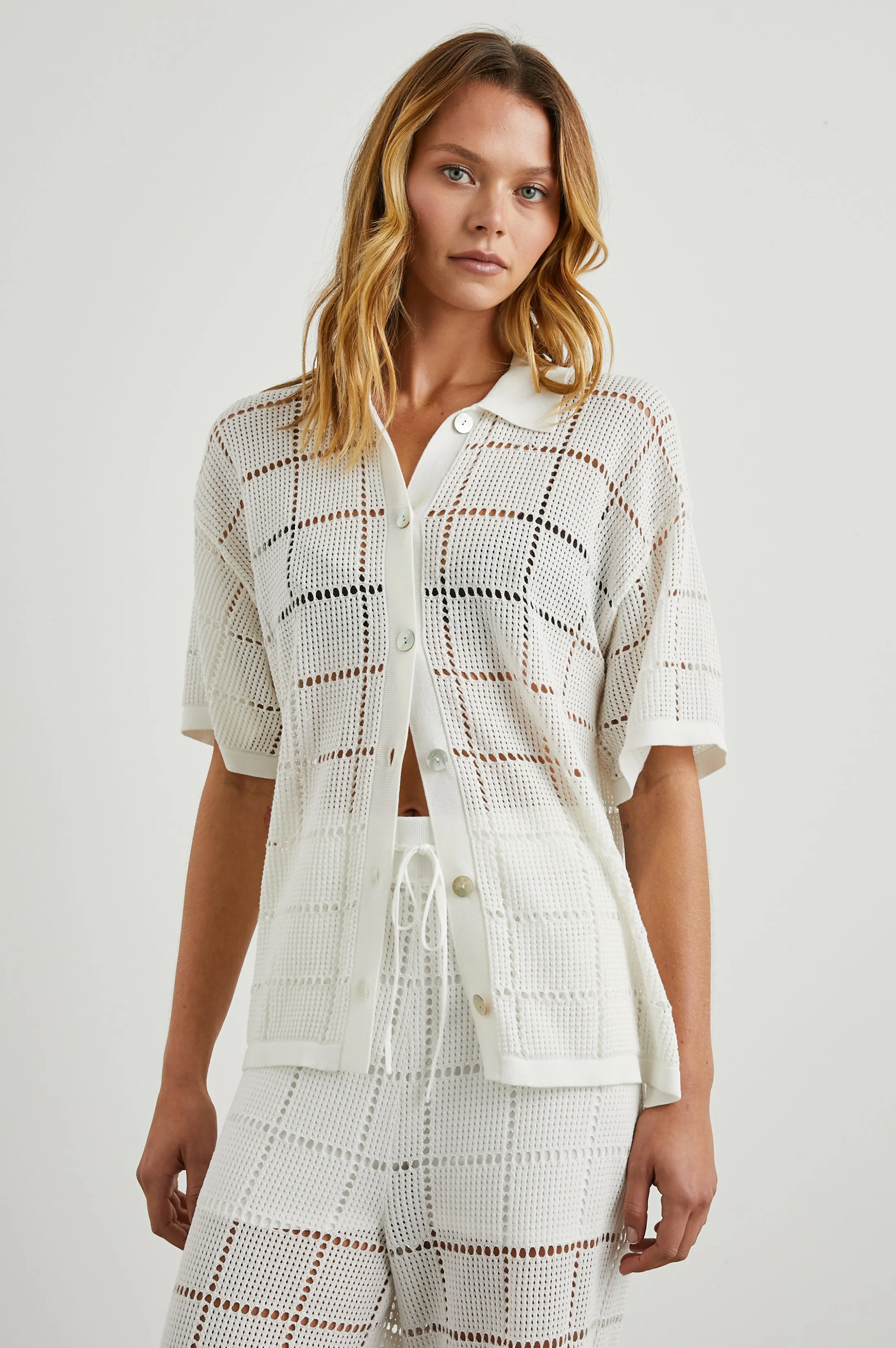 CLEMENTE TOP - WHITE sold by Rails