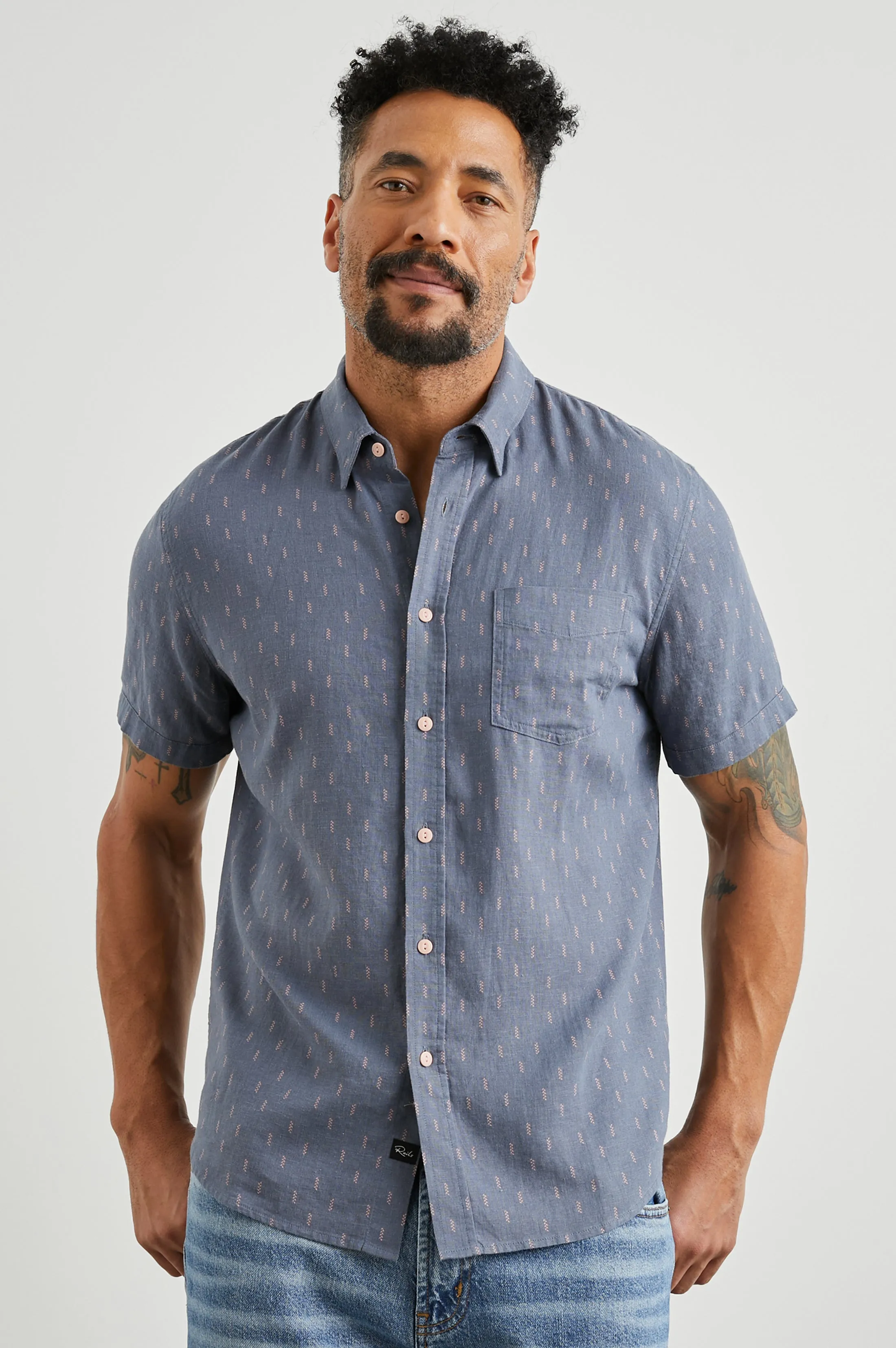 CARSON SHIRT - LOUIS LEAF SLATE sold by Rails product image thumbnail 3