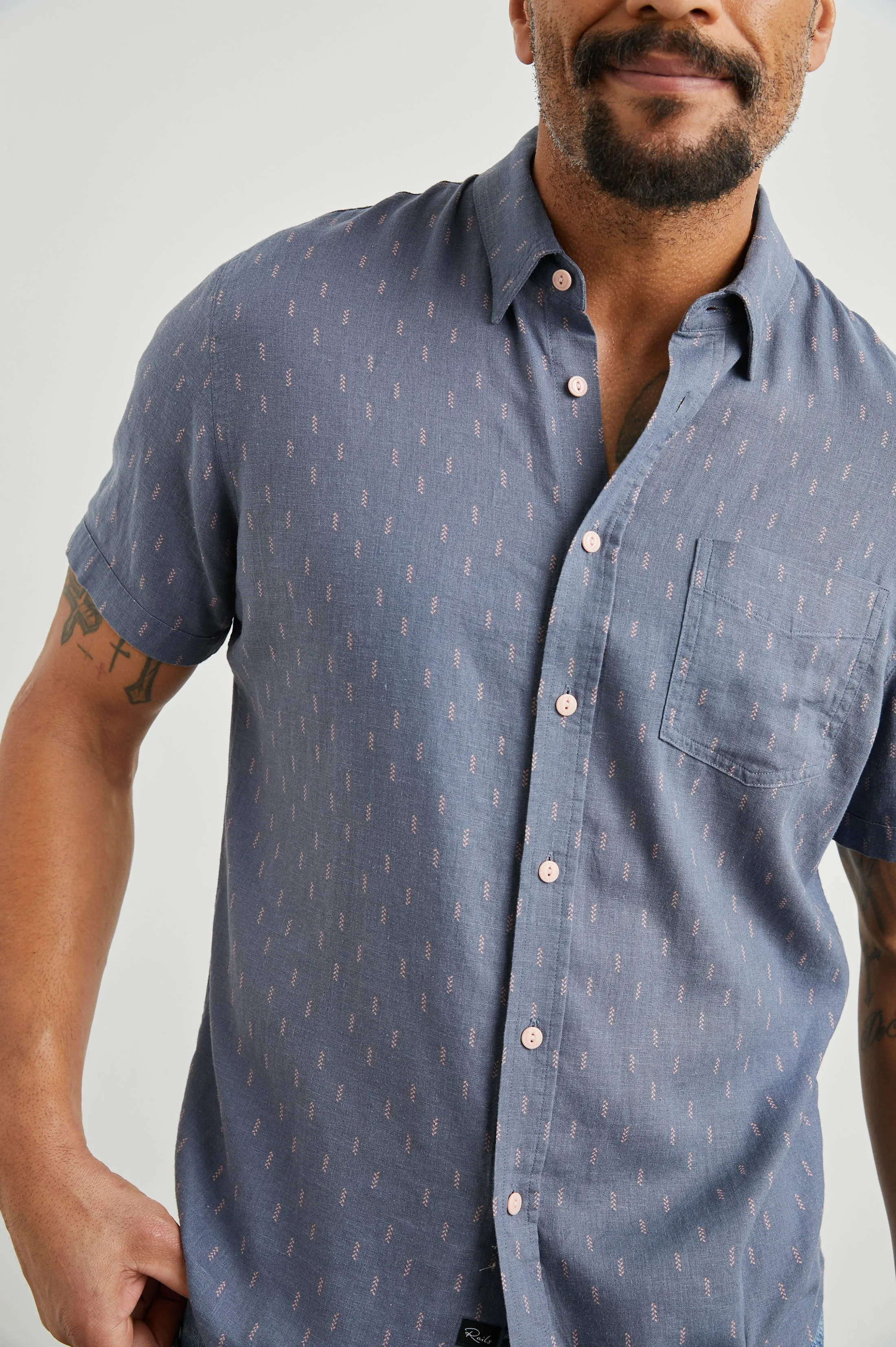 CARSON SHIRT - LOUIS LEAF SLATE sold by Rails product image thumbnail 2