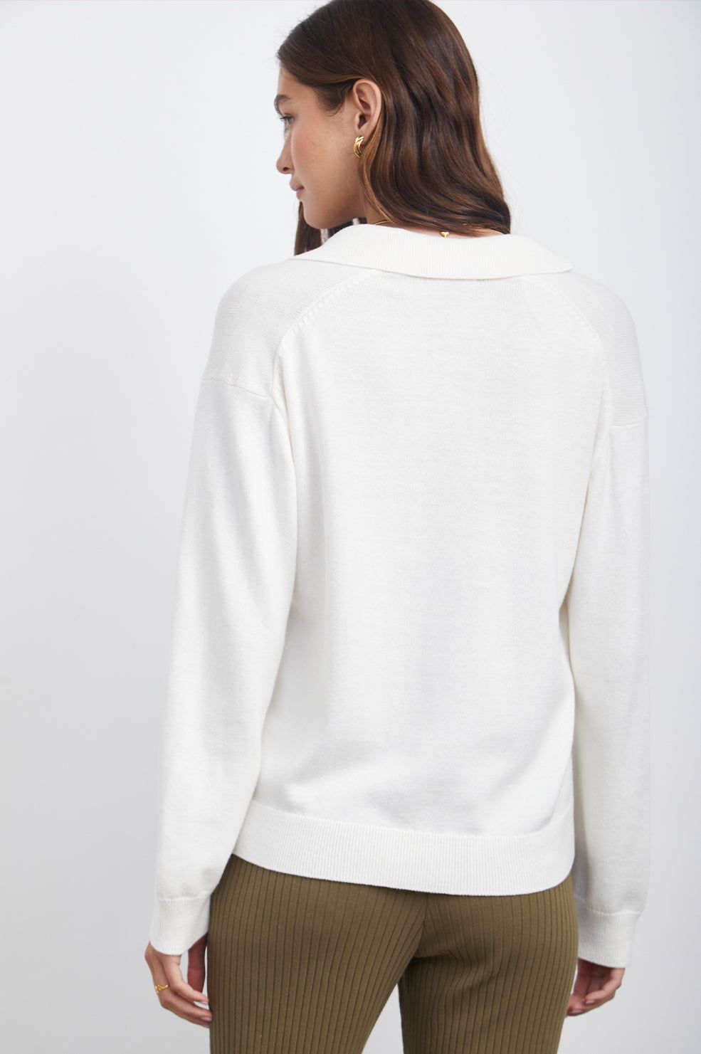 SUTTON SWEATER - WHITE sold by Rails product image thumbnail 5