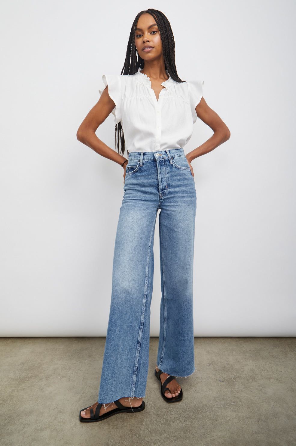 RUTHIE TOP - WHITE sold by Rails product image thumbnail 3