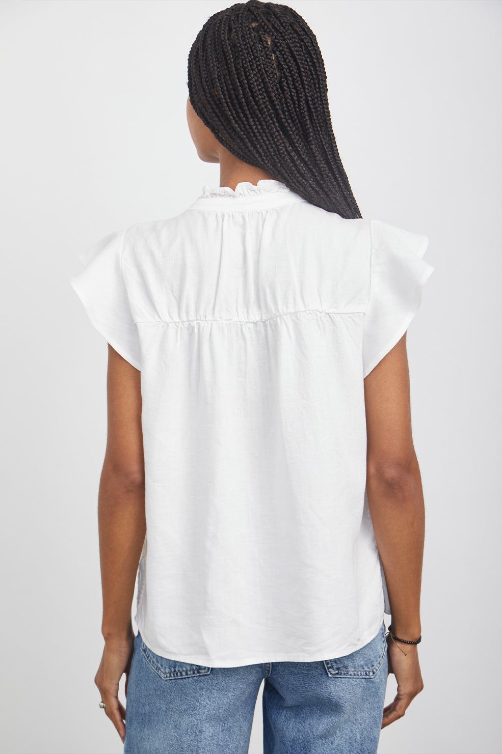 RUTHIE TOP - WHITE sold by Rails product image thumbnail 5