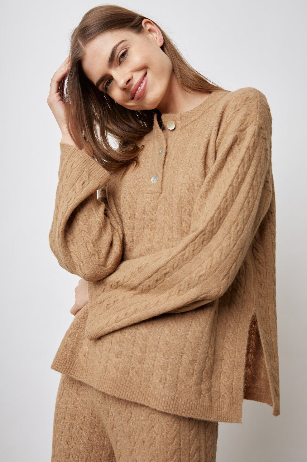 LUMA SWEATER - BROWN sold by Rails product image thumbnail 4