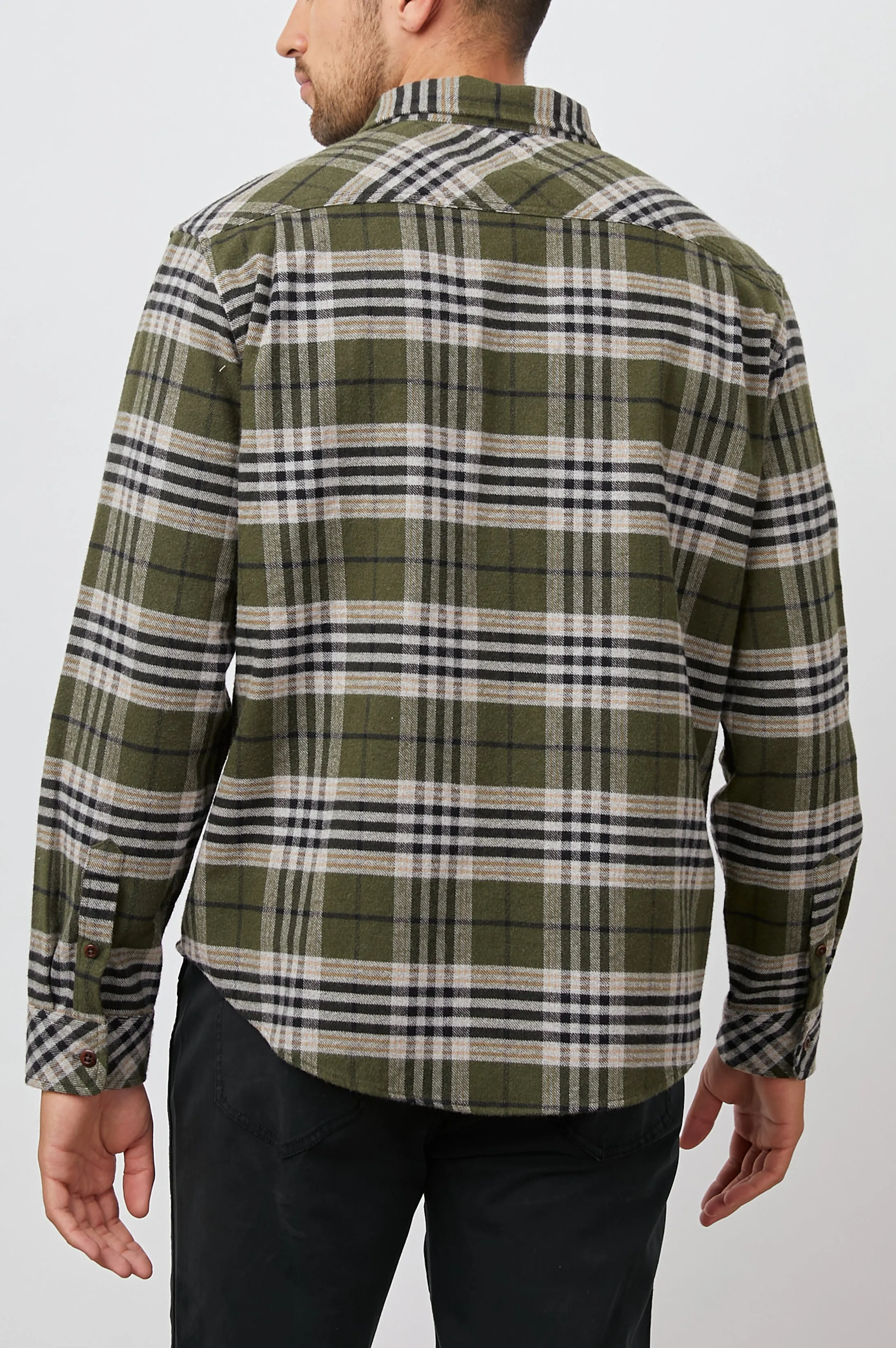 FORREST SHIRT - TAMARIND OLIVE GLEN sold by Rails product image thumbnail 5