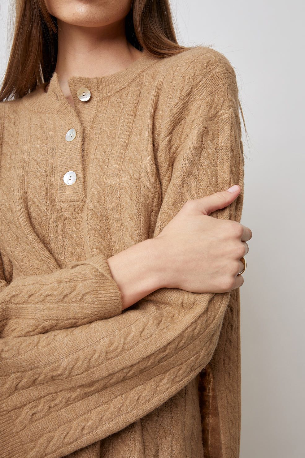 LUMA SWEATER - BROWN sold by Rails product image thumbnail 2