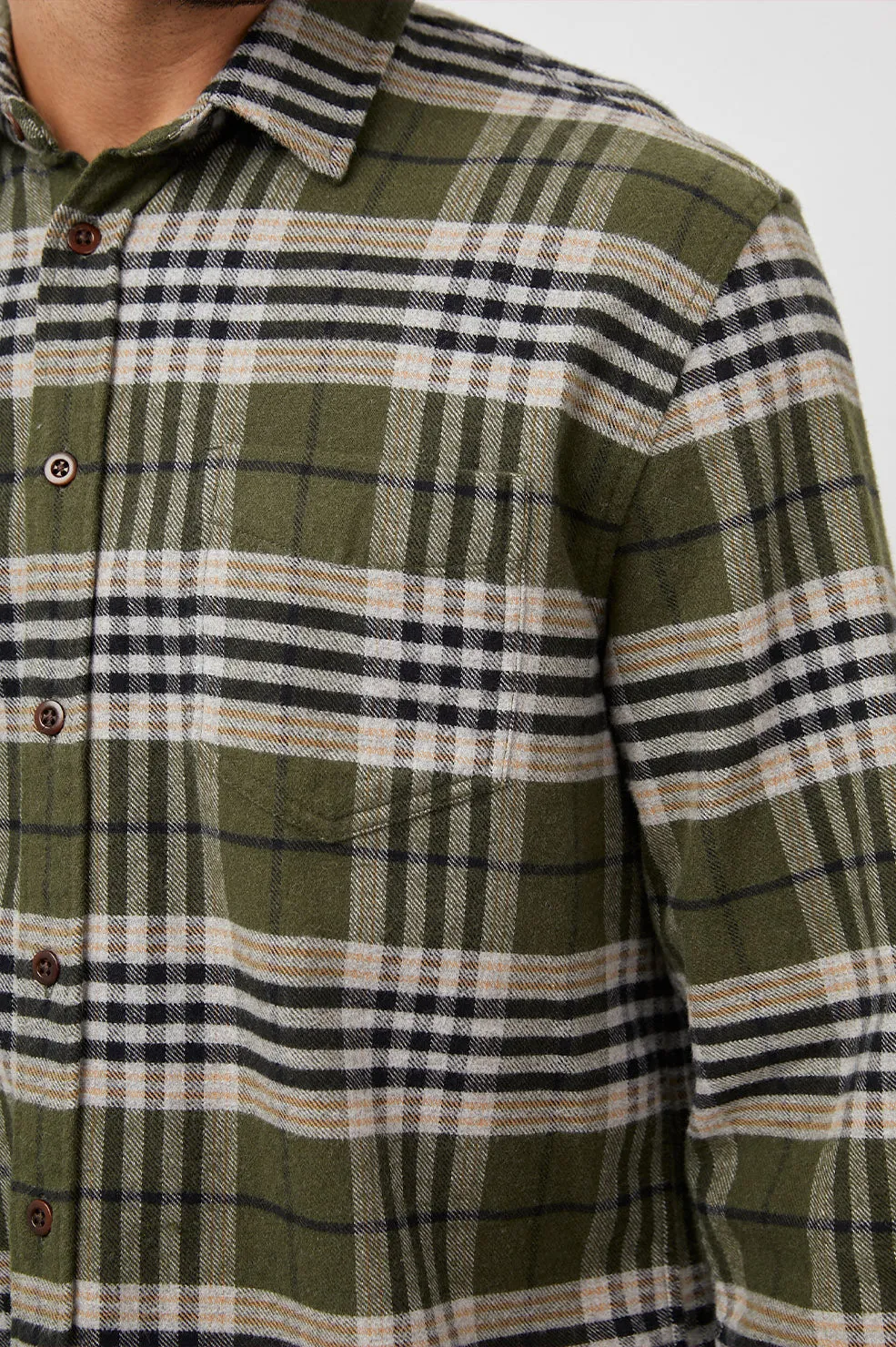 FORREST SHIRT - TAMARIND OLIVE GLEN sold by Rails product image thumbnail 2