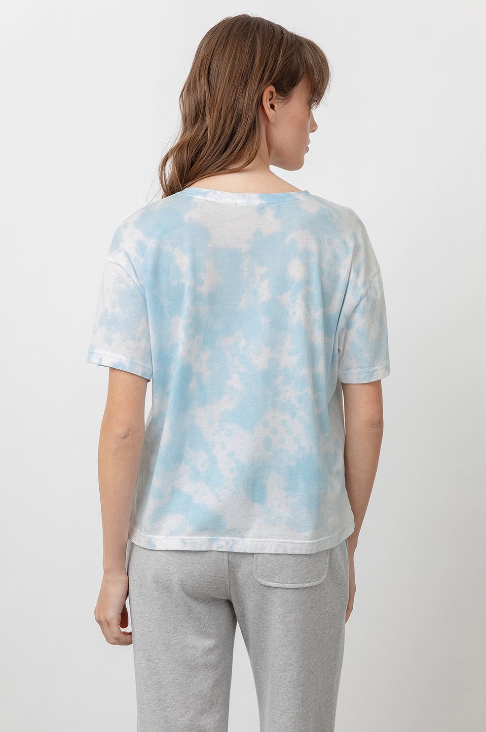 THE POCKET V T-SHIRT - LIGHT BLUE TIE DYE sold by Rails product image thumbnail 4