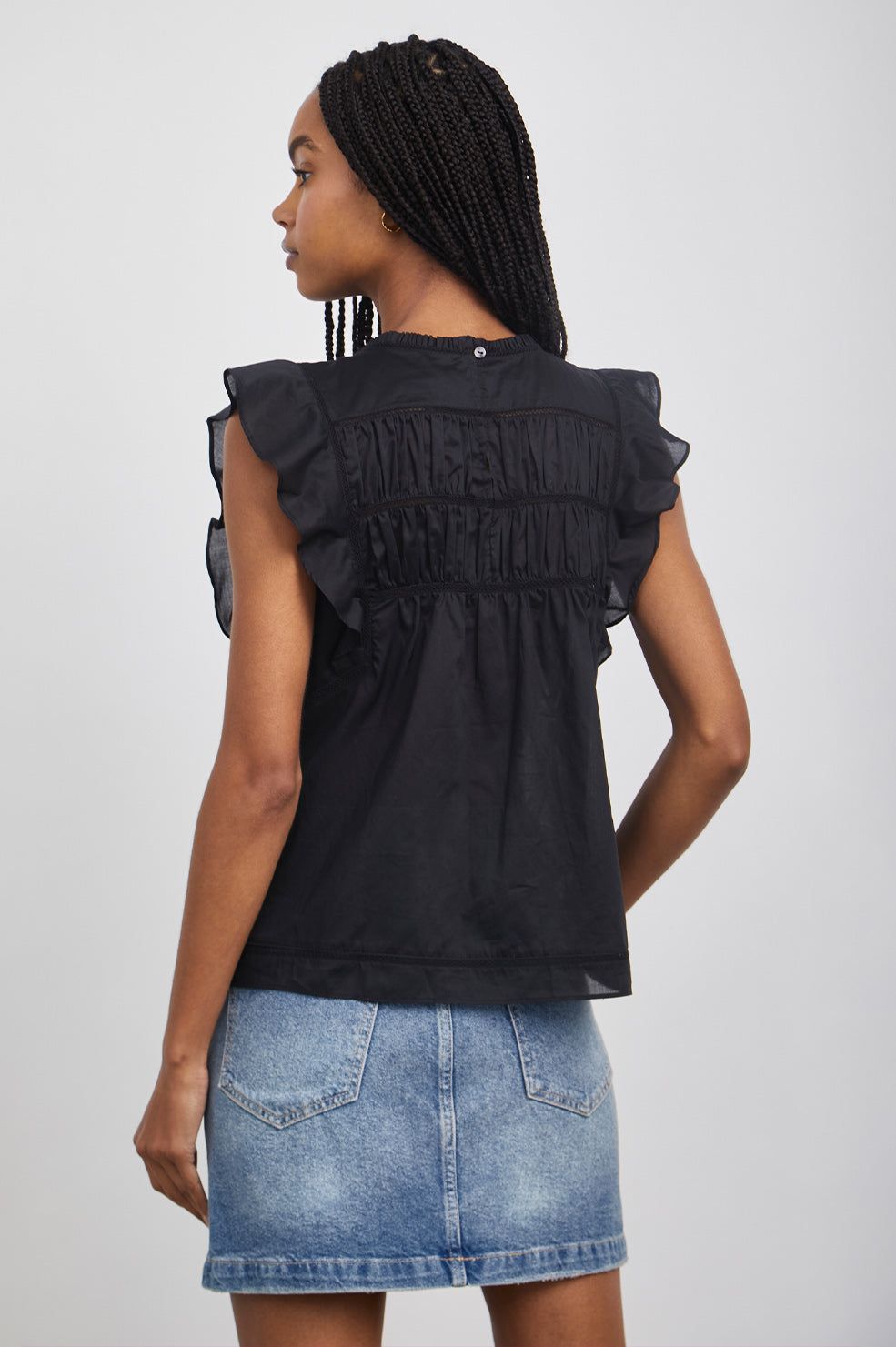 FILOMENA TOP - TRUE BLACK sold by Rails product image thumbnail 5
