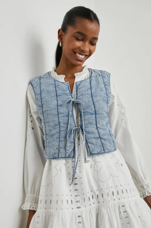 BRONTE TOP - MEDIUM CLOUD WASH sold by Rails