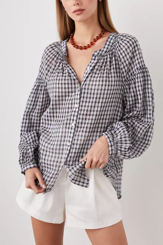 KENLIE SHIRT - SAILOR CHECK made by Rails