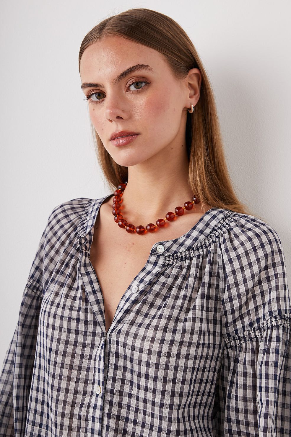 KENLIE SHIRT - SAILOR CHECK sold by Rails product image thumbnail 5