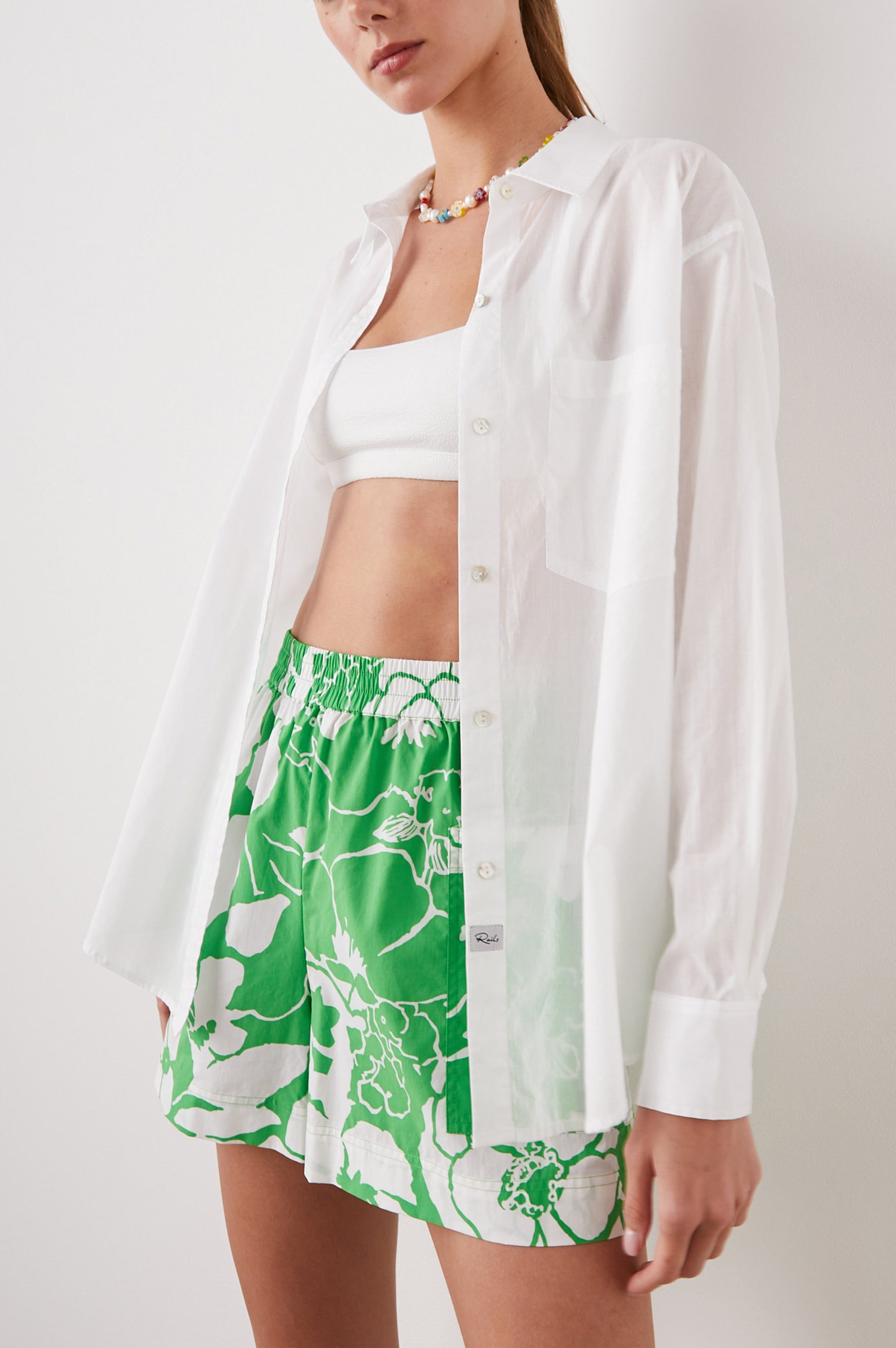 ARLO SHIRT - BEACH WHITE sold by Rails product image thumbnail 4