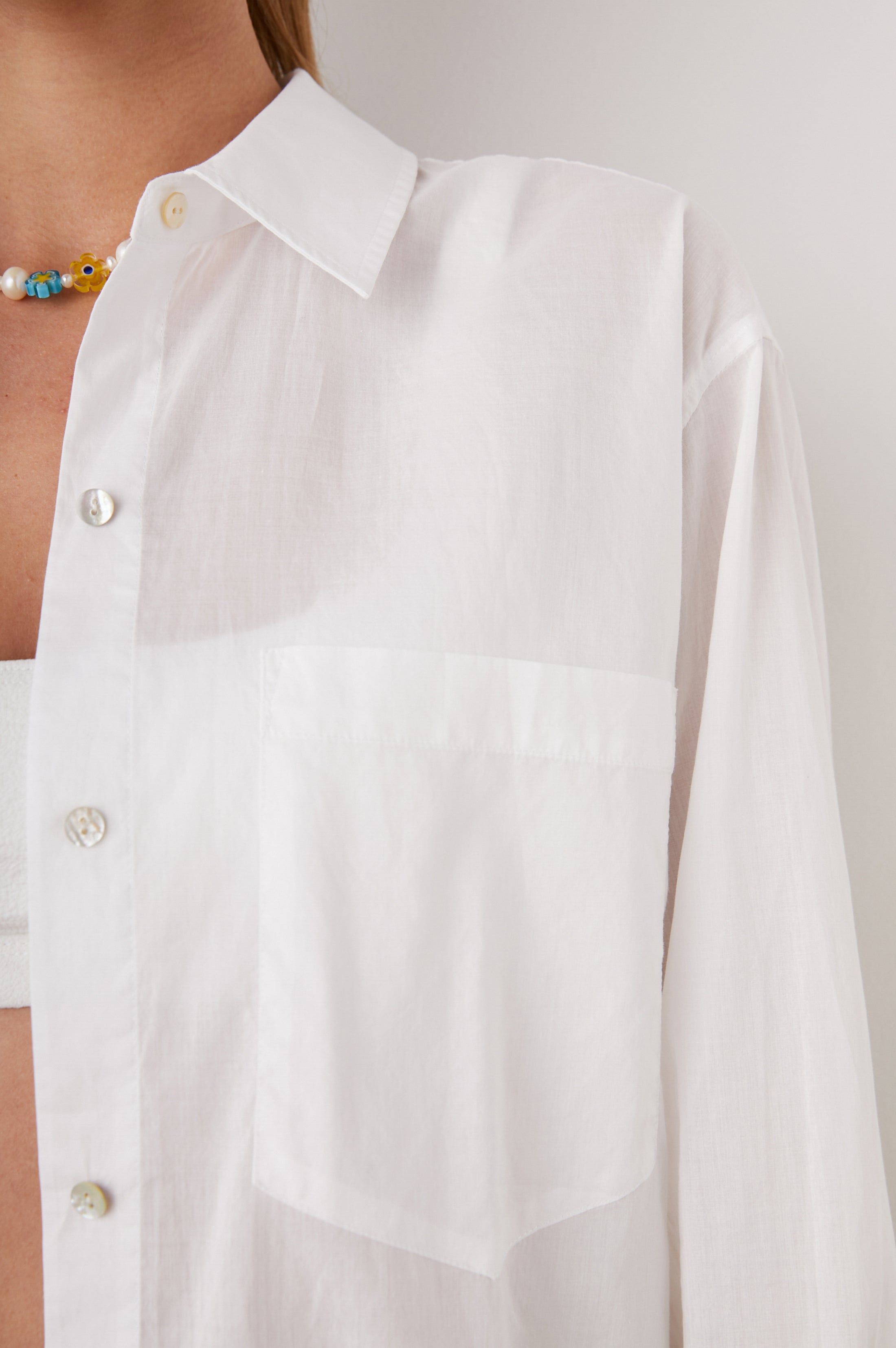 ARLO SHIRT - BEACH WHITE sold by Rails product image thumbnail 2