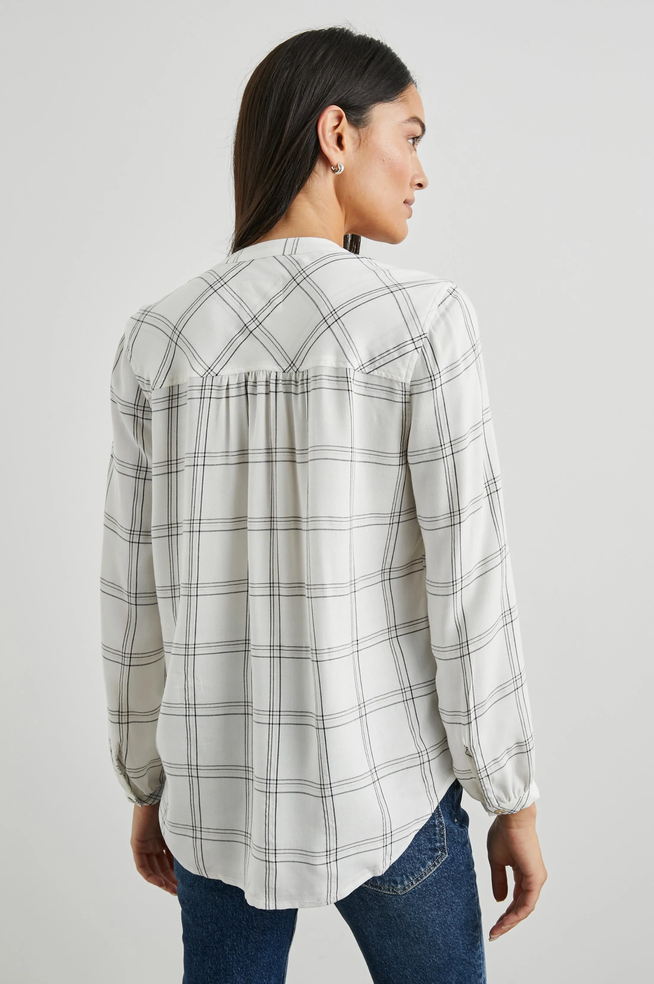 ELOISE TOP - SNOW ONYX GOLD LUREX sold by Rails product image thumbnail 4