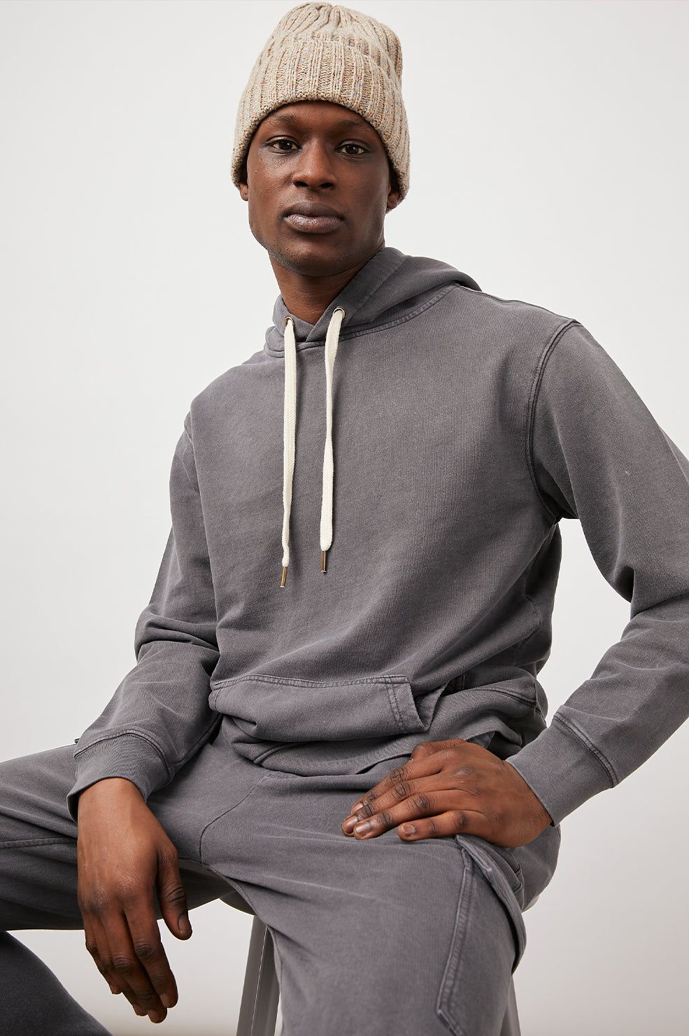 APOLLO HOODIE - CHARCOAL FROST sold by Rails product image thumbnail 2