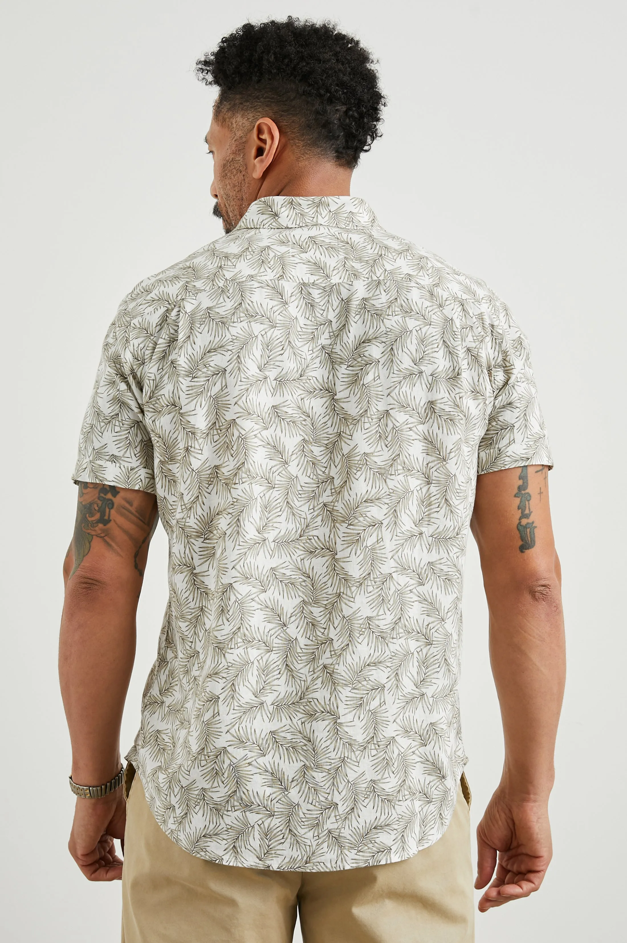 CARSON SHIRT - PALM AMERICANO WHITE sold by Rails product image thumbnail 5