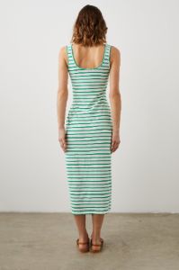 MEG DRESS - SAILOR STRIPE GREEN sold by Rails