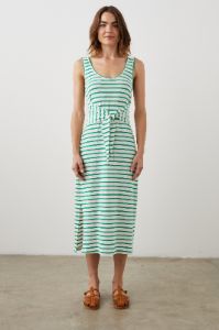 MEG DRESS - SAILOR STRIPE GREEN sold by Rails